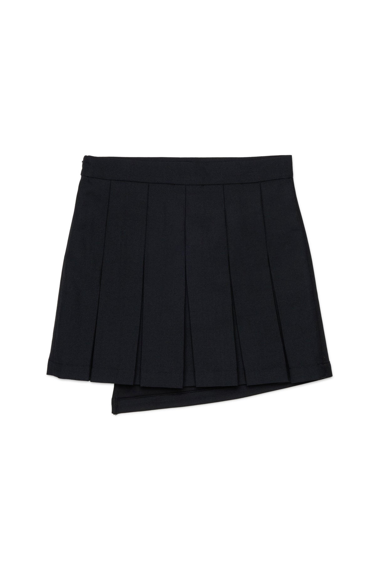 Pleated skirt with logo