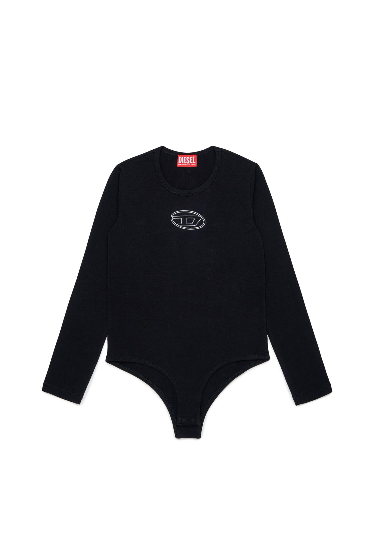 Long-sleeve bodysuit with logo
