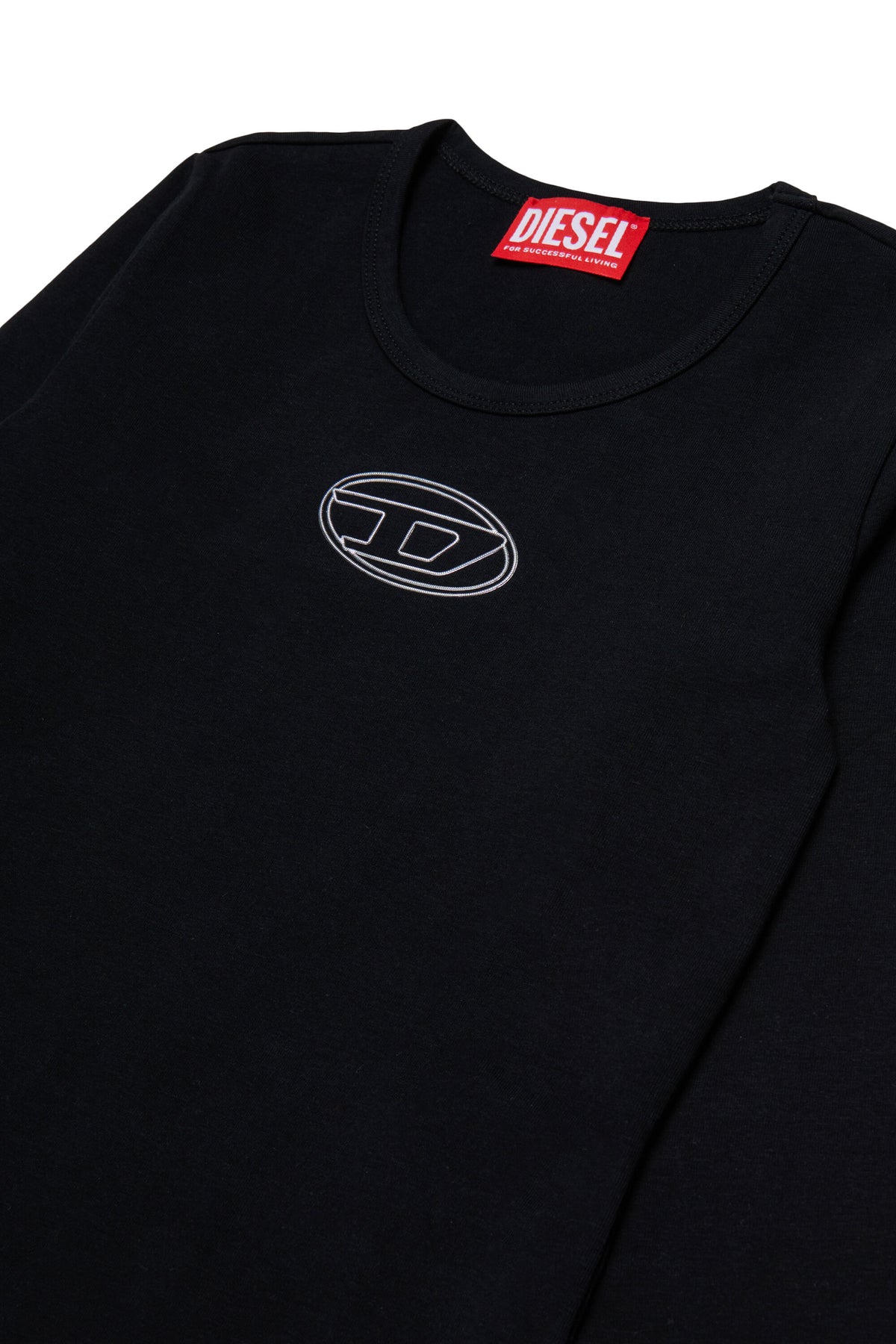 Long-sleeve bodysuit with logo