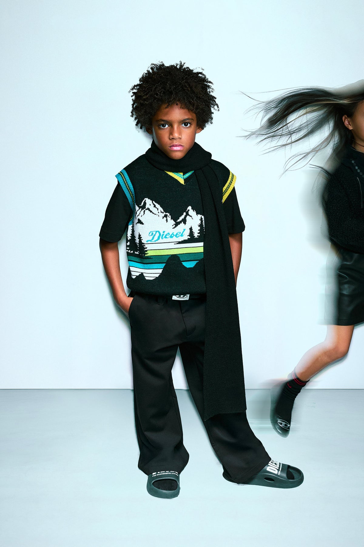 Formal pants with logo