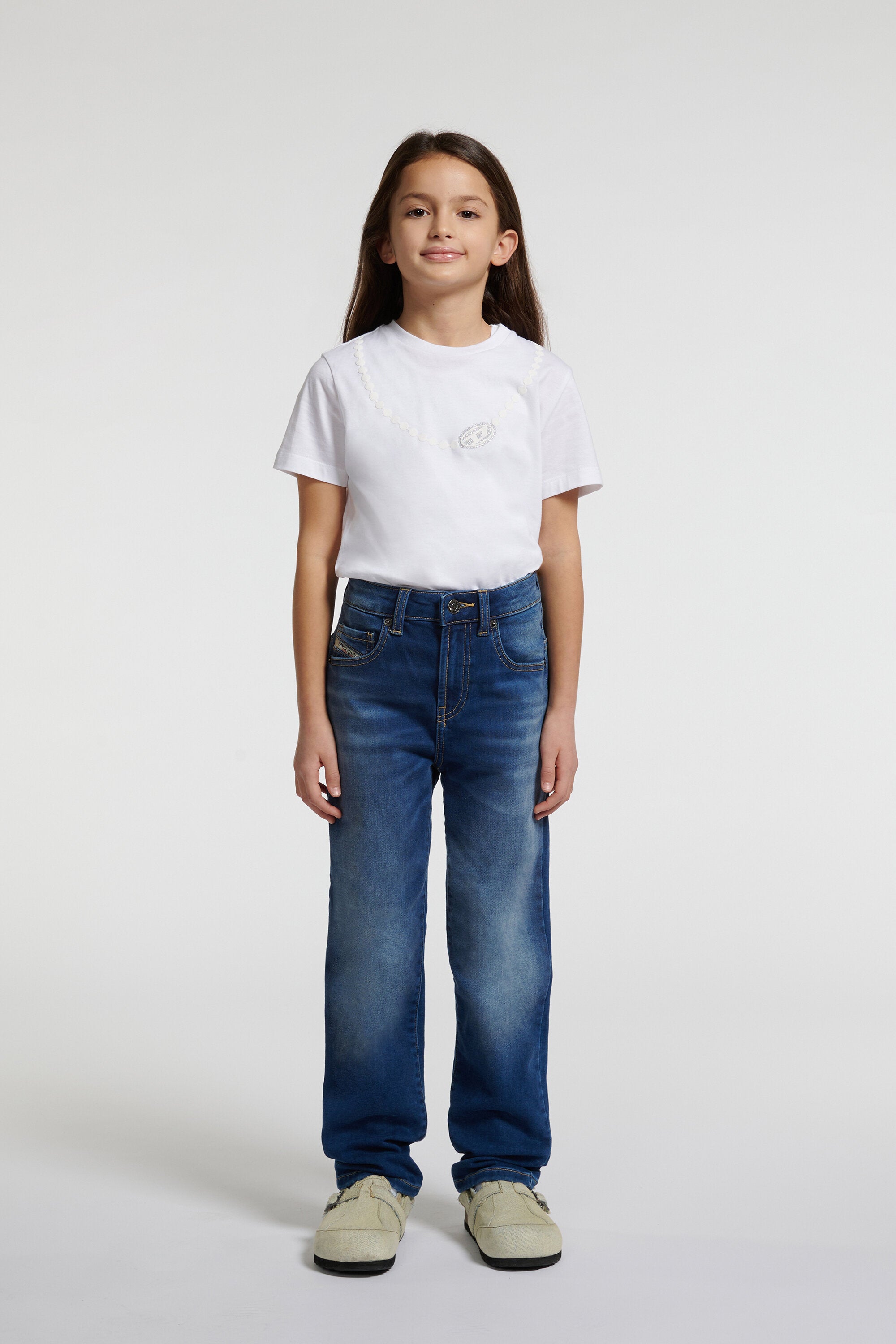 JoggJeans® レギュラーフィット、ミディアムブルーウォッシュ - D-Ilia