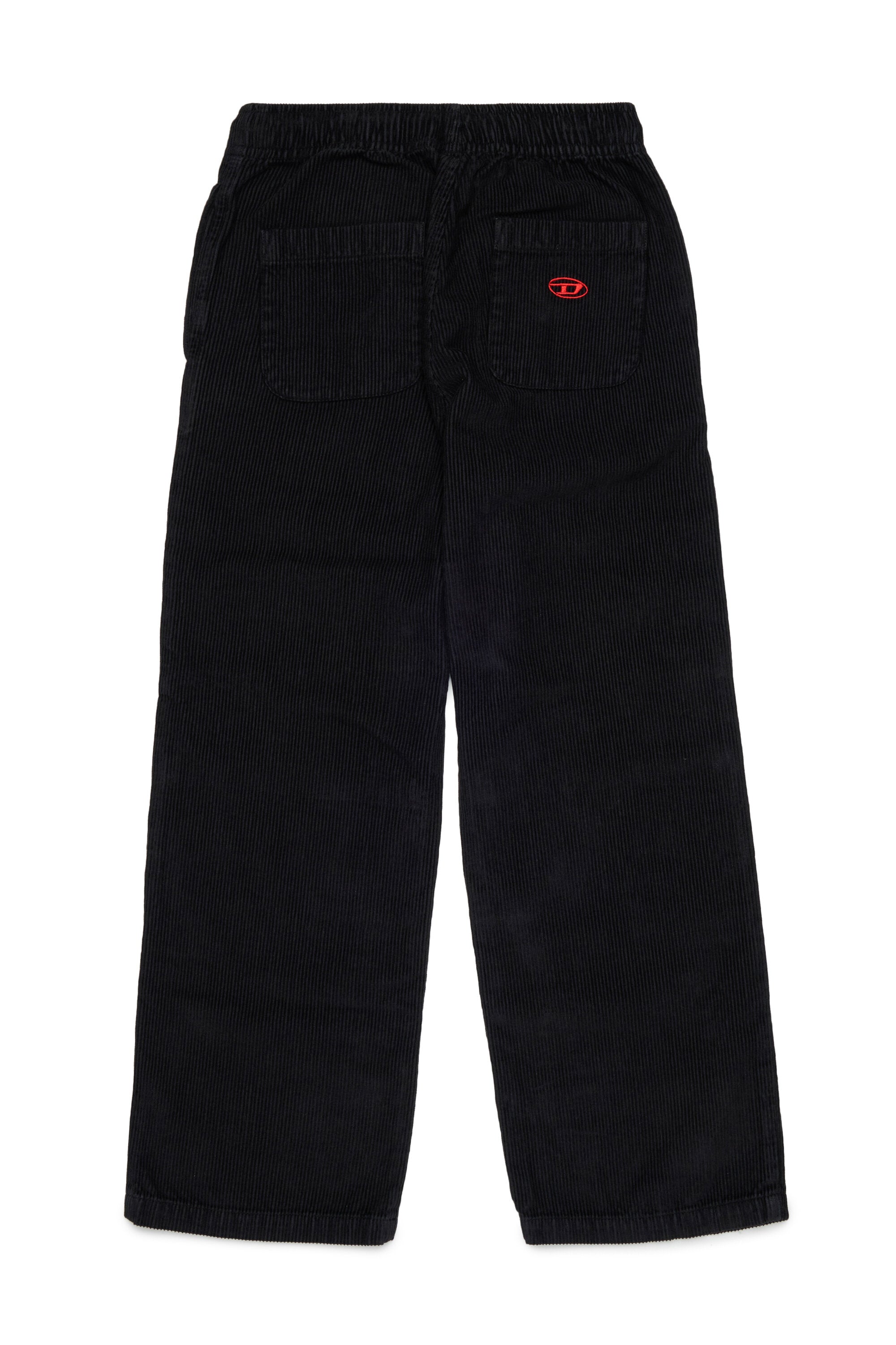 Corduroy pants with logo