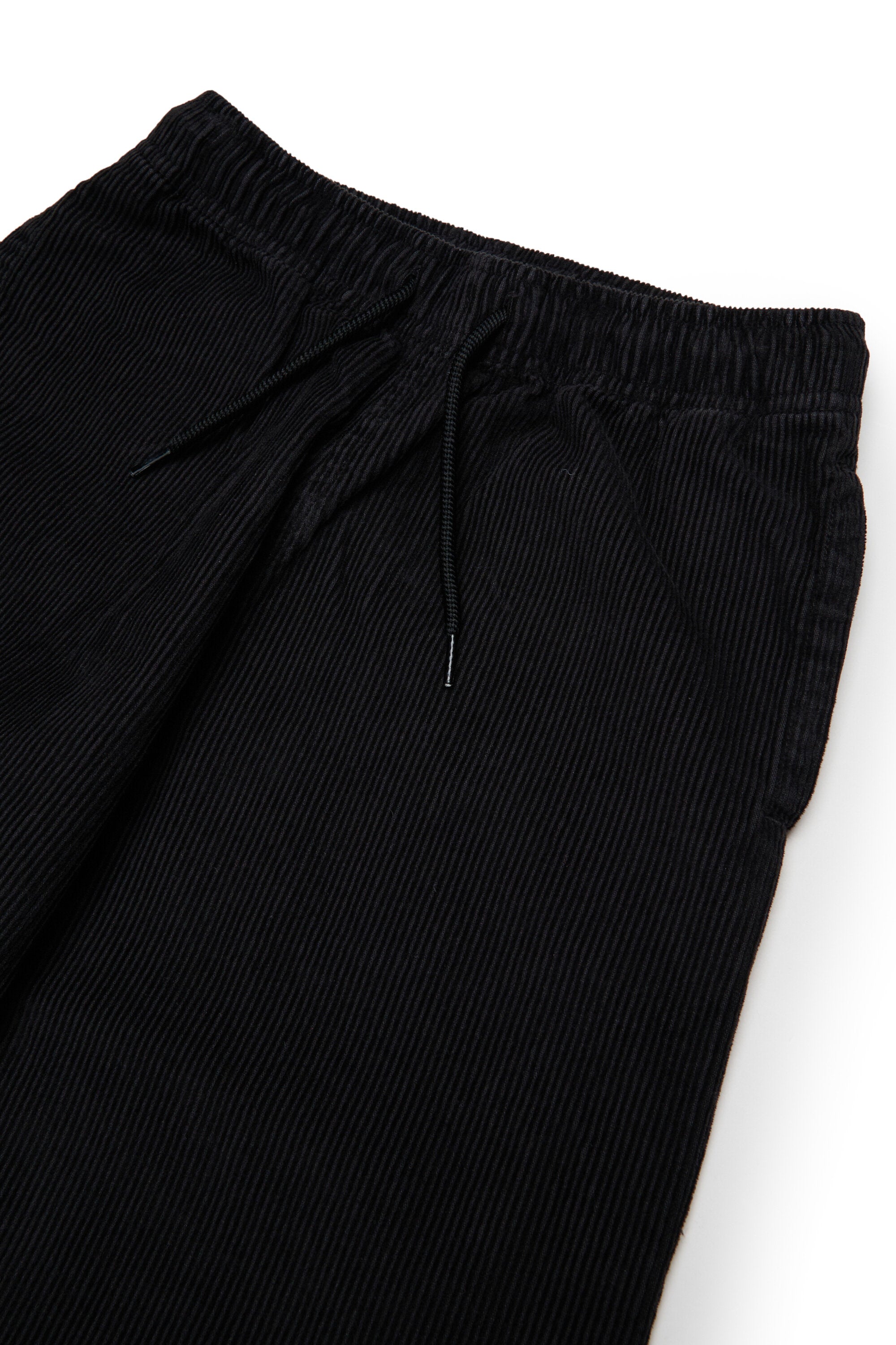 Corduroy pants with logo