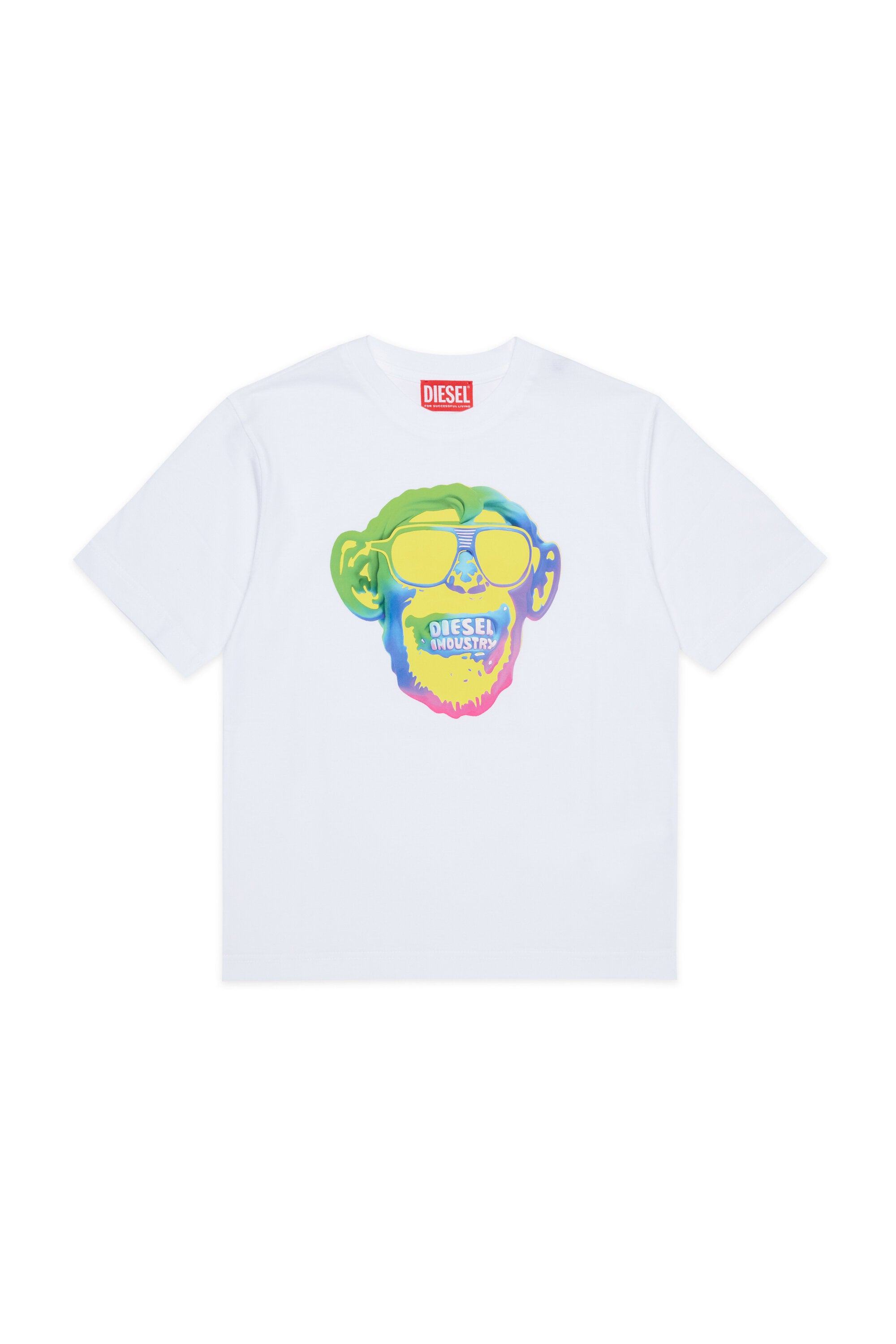 ロゴとMonkeyプリントのTシャツ