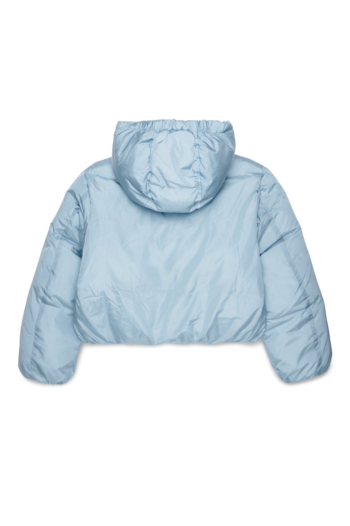 Padded jacket with printed logo