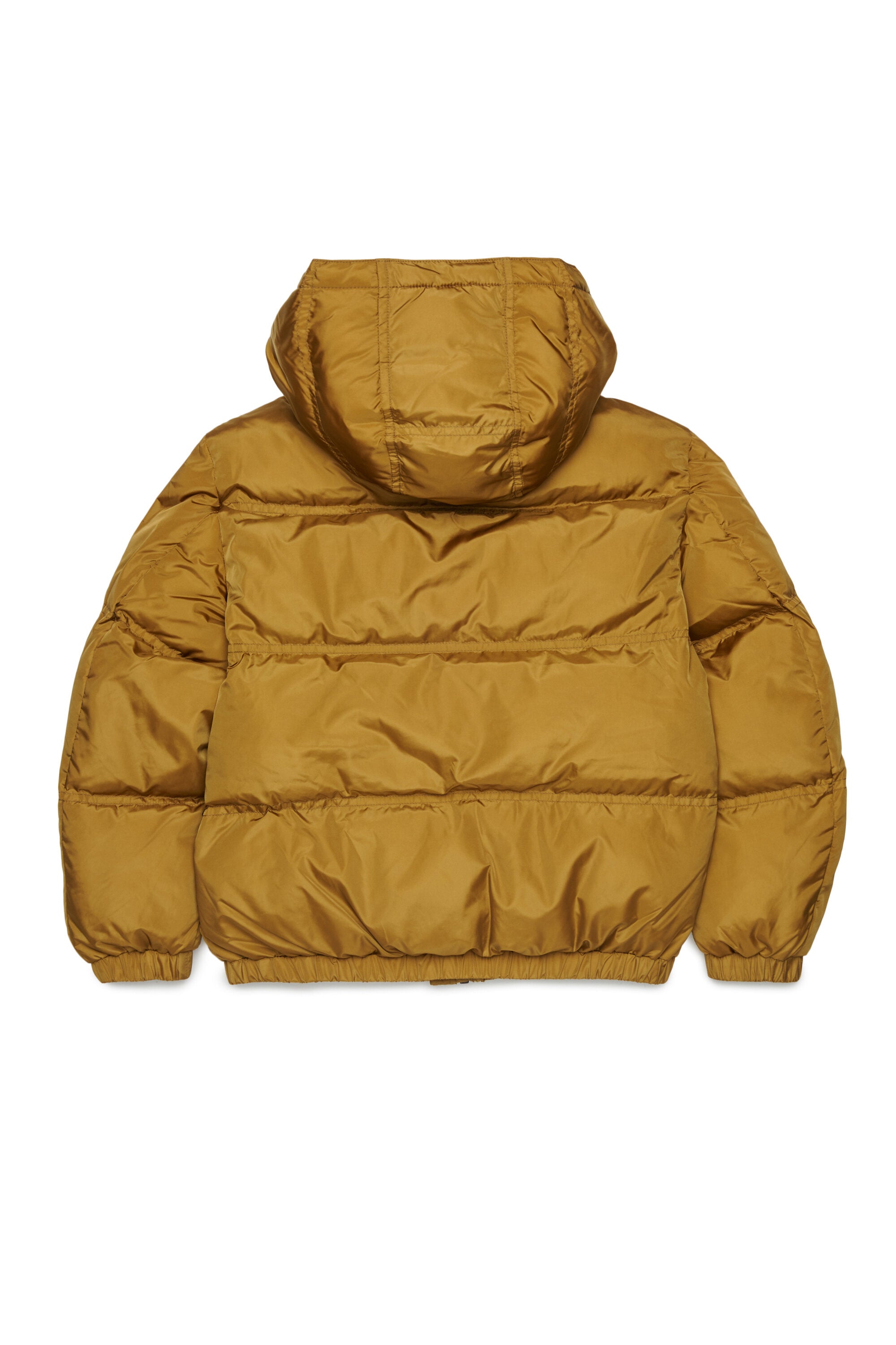 Padded jacket with printed logo