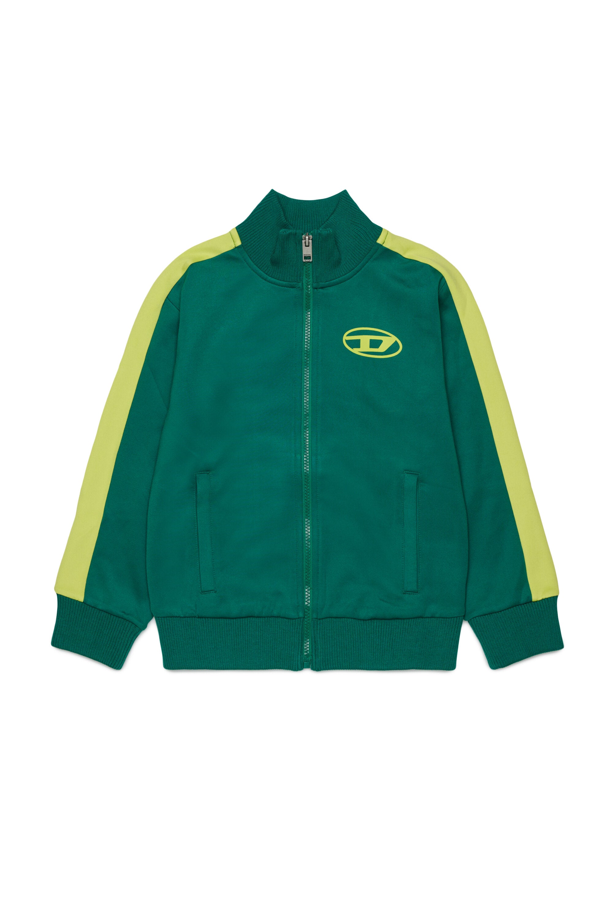Zip-up sweatshirt with logo