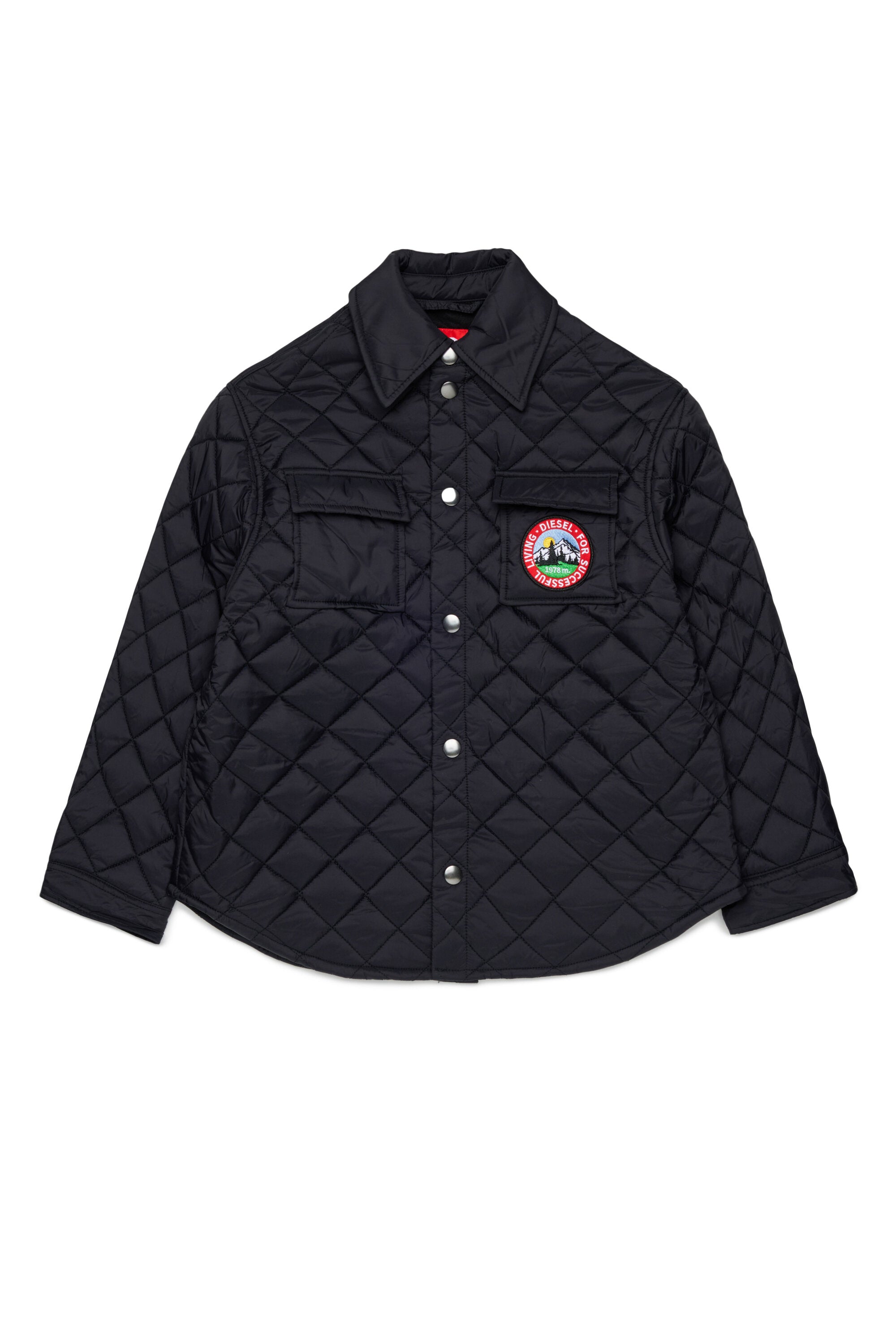 Padded jacket with logo