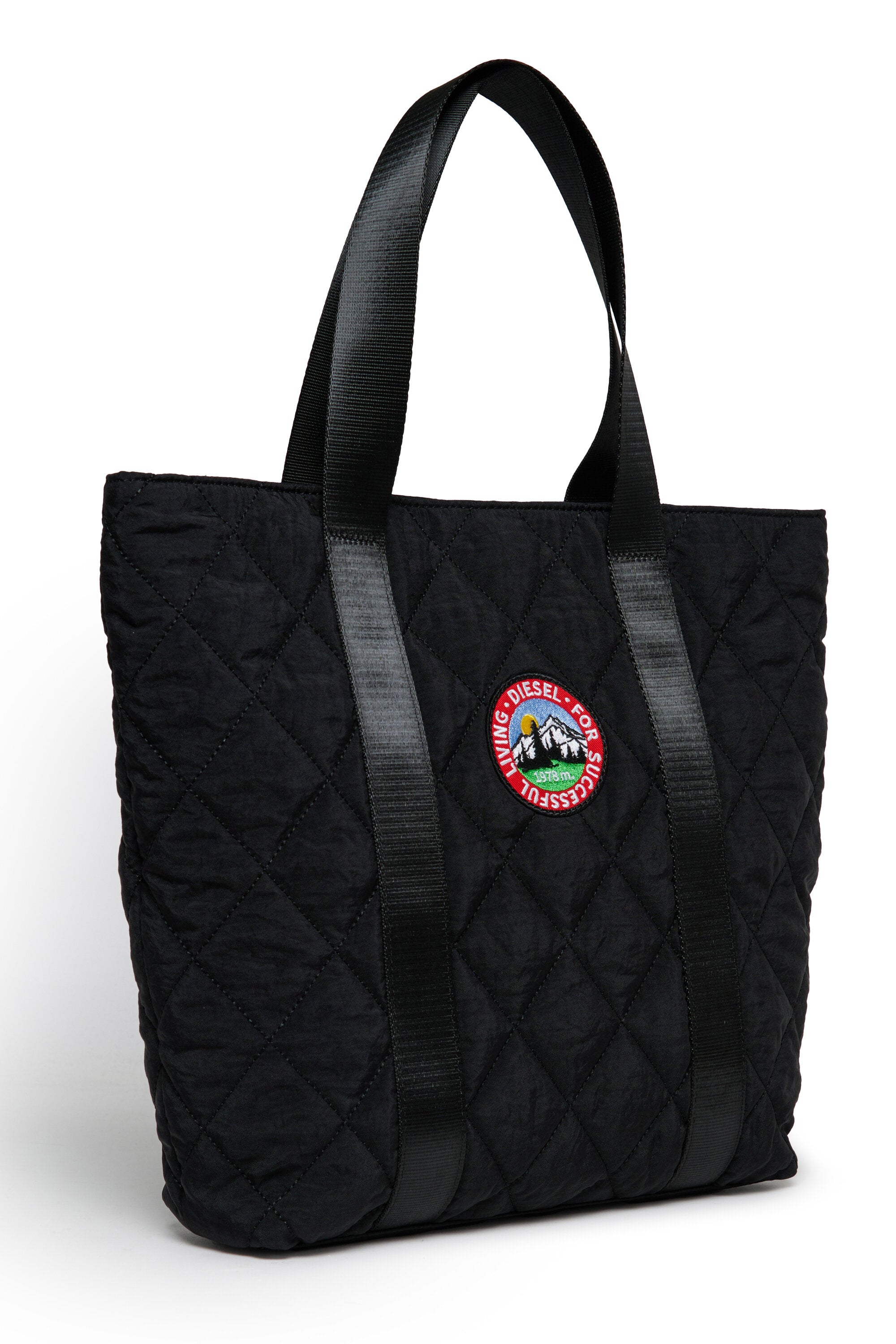 Quilted bag with logo