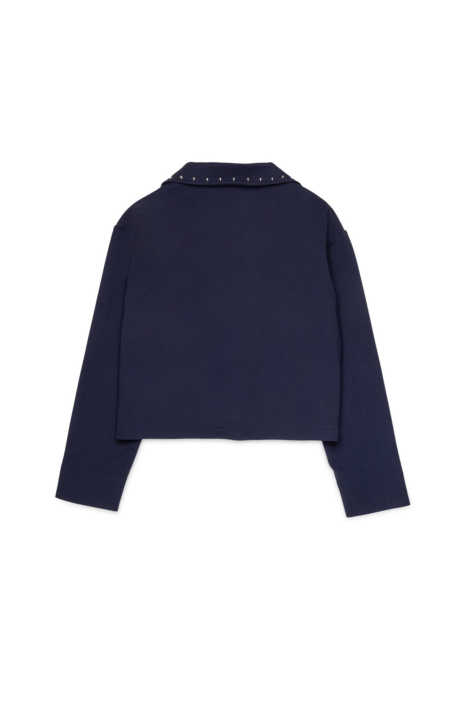 Blazer with studs and logo