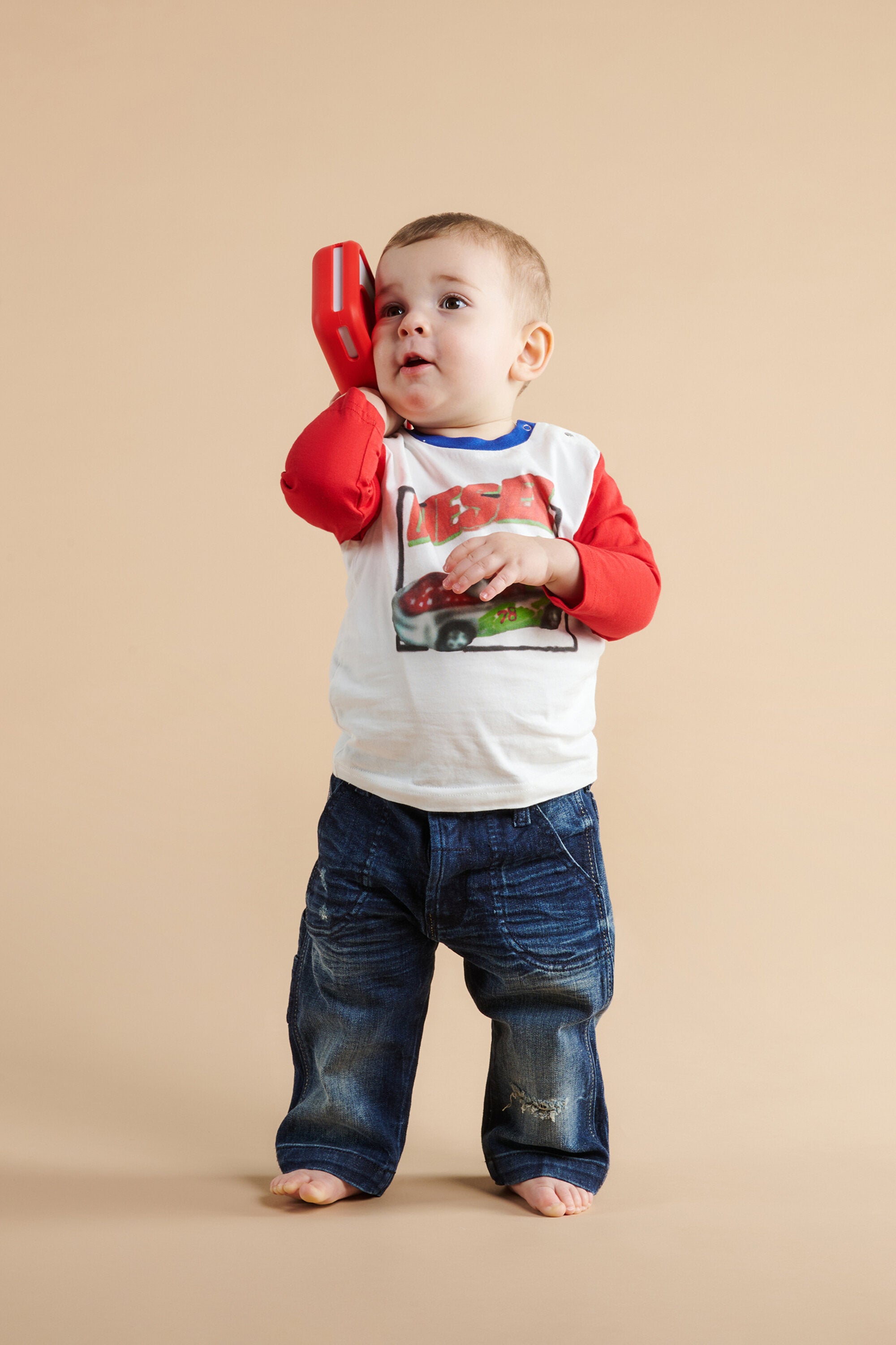 Dark blue relaxed jeans with breaks - D-Bart-B