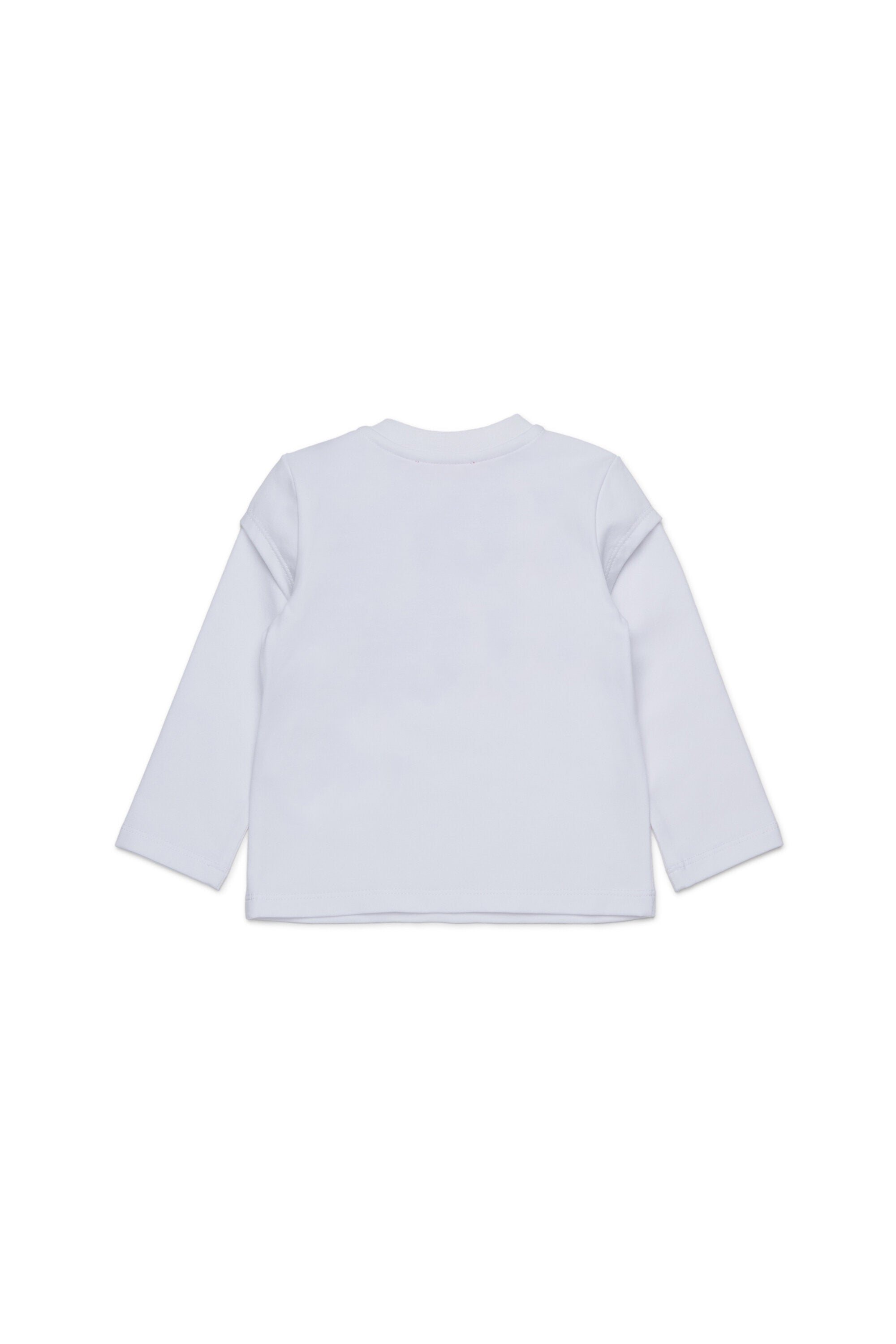 フラワープリントのストレッチジャージー素材Tシャツ