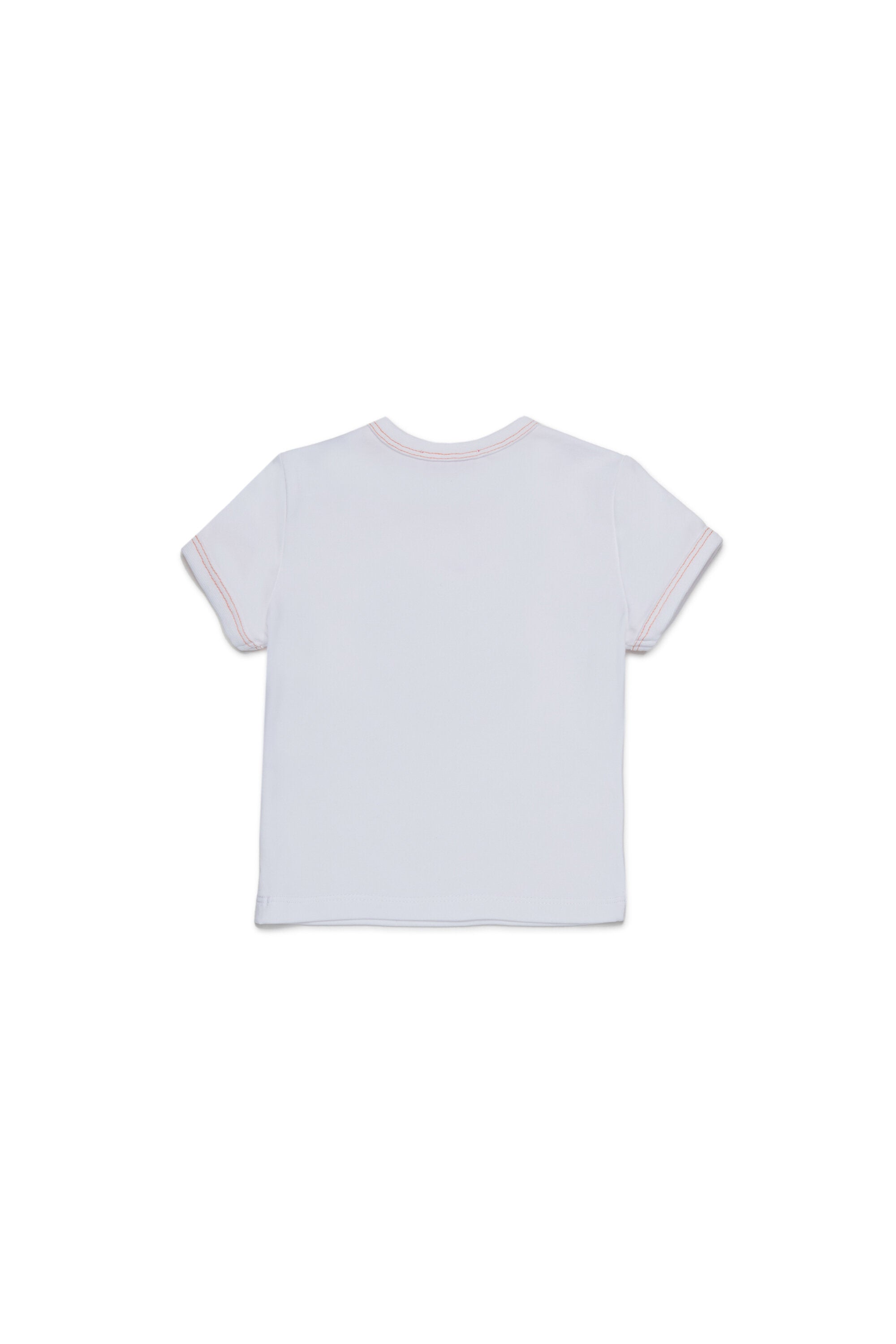 Diesel Heartグラフィックのストレッチジャージー素材Tシャツ