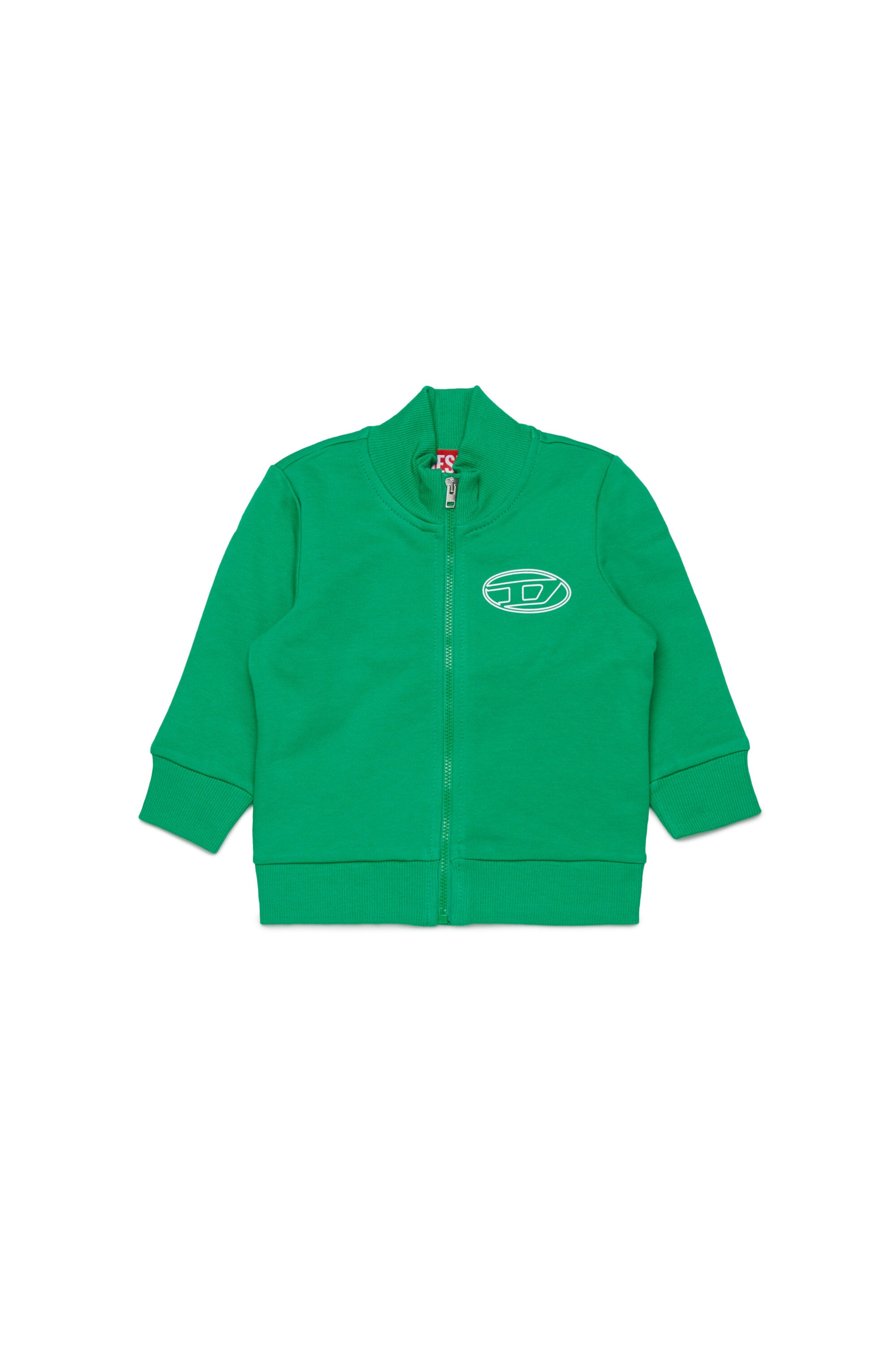 オーバルDマキシロゴ入りフルジッパースウェットシャツ