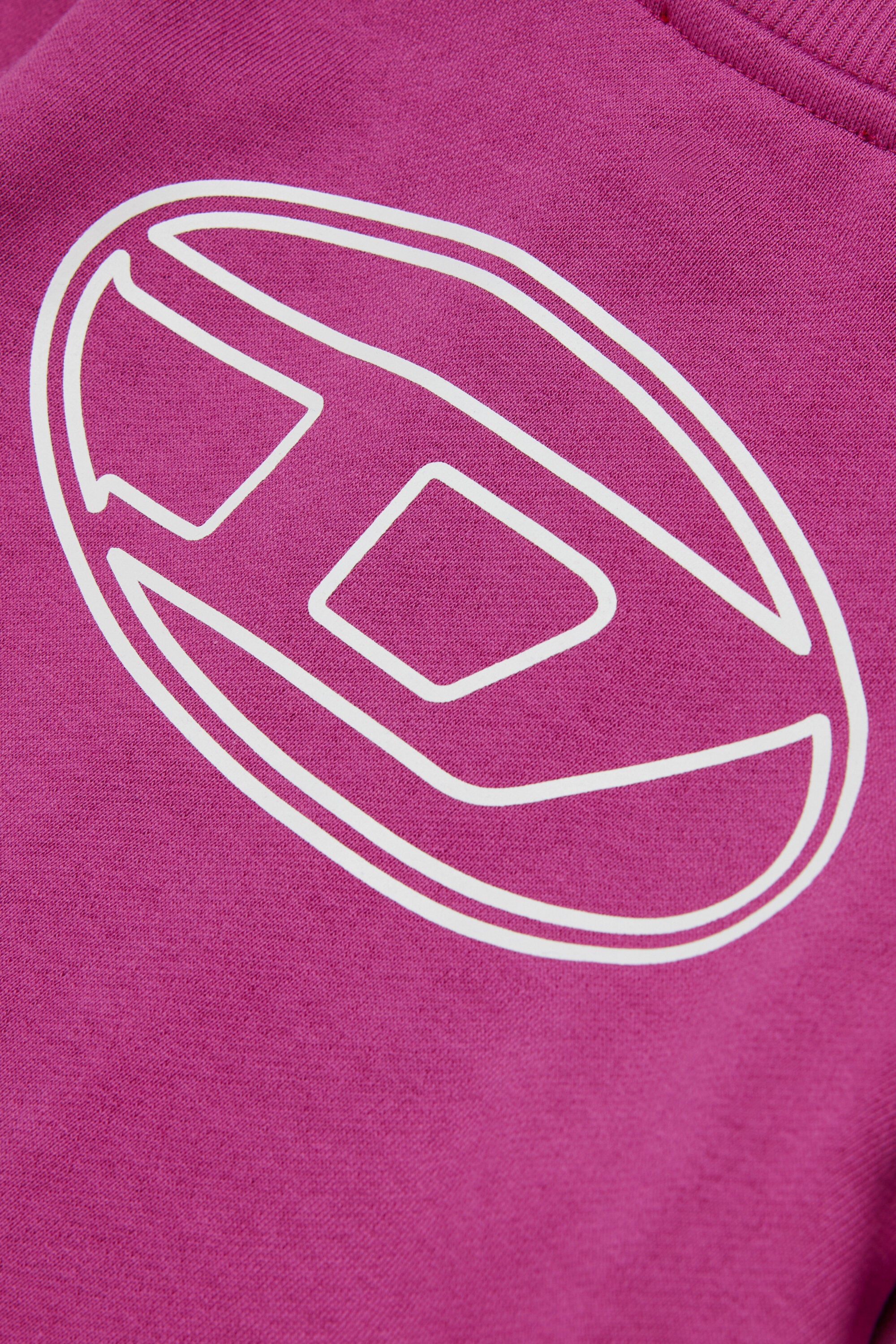 Full zip sweatshirt with Oval D maxi logo