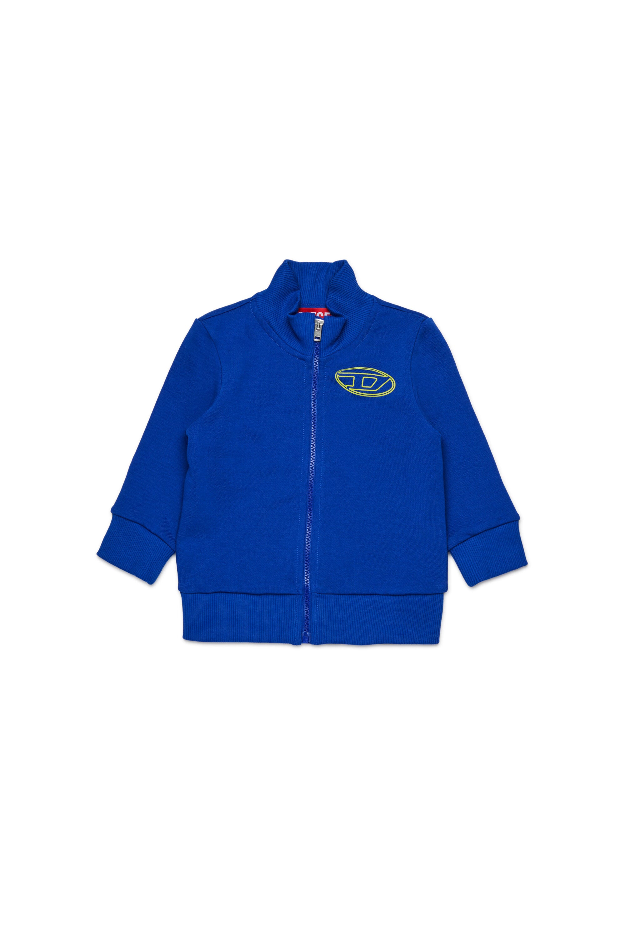 オーバルDマキシロゴ入りフルジッパースウェットシャツ