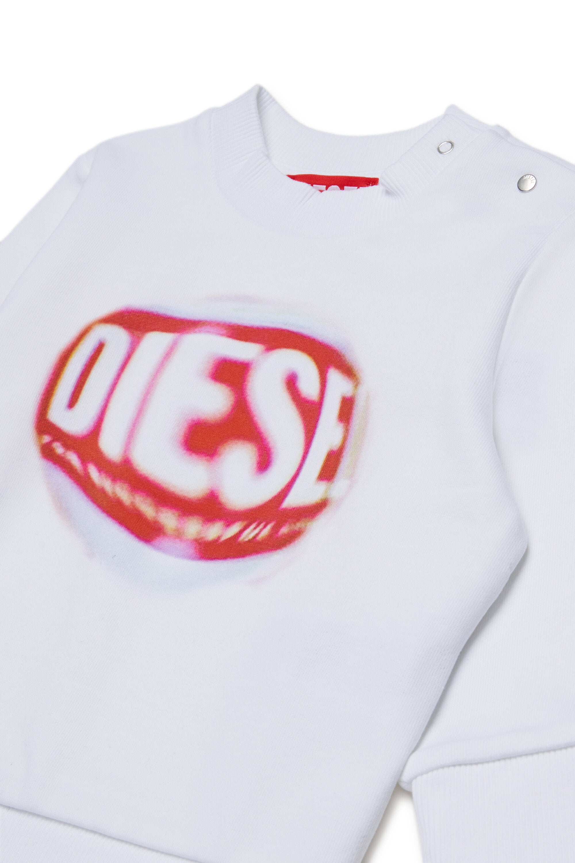 Crew-neck sweatshirt with Diesel Waterdrop graphics