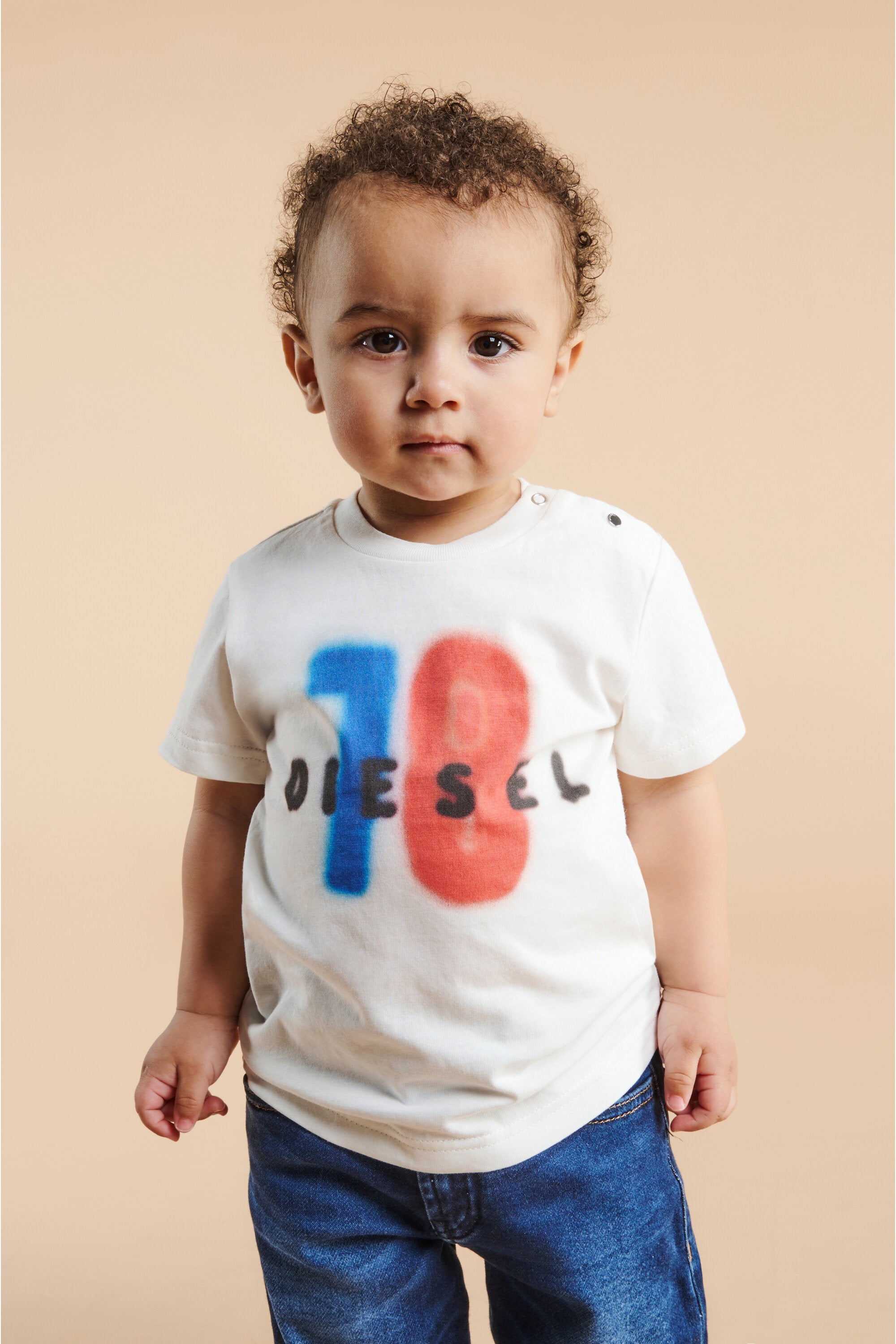 Diesel 78 フェードグラフィック ジャージー素材 Tシャツ