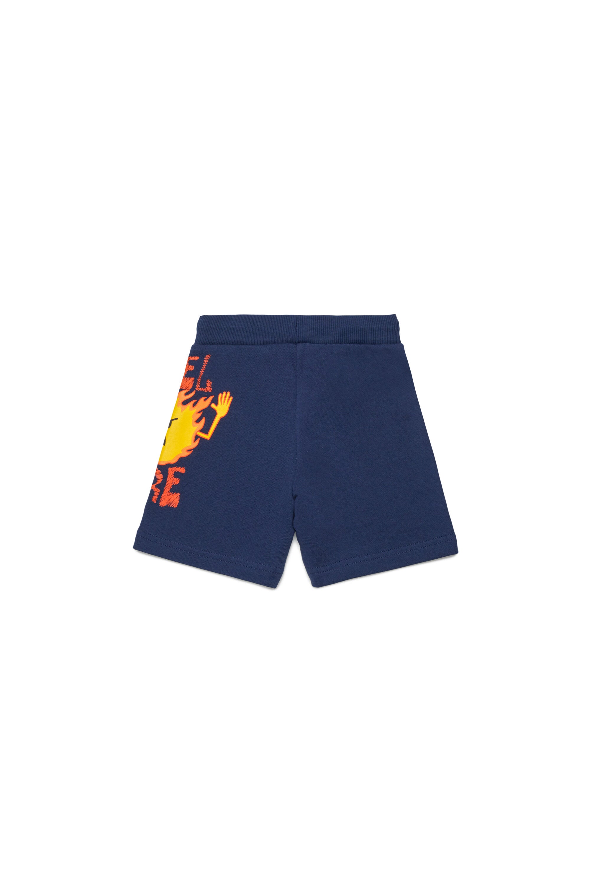 Fleece shorts with logo