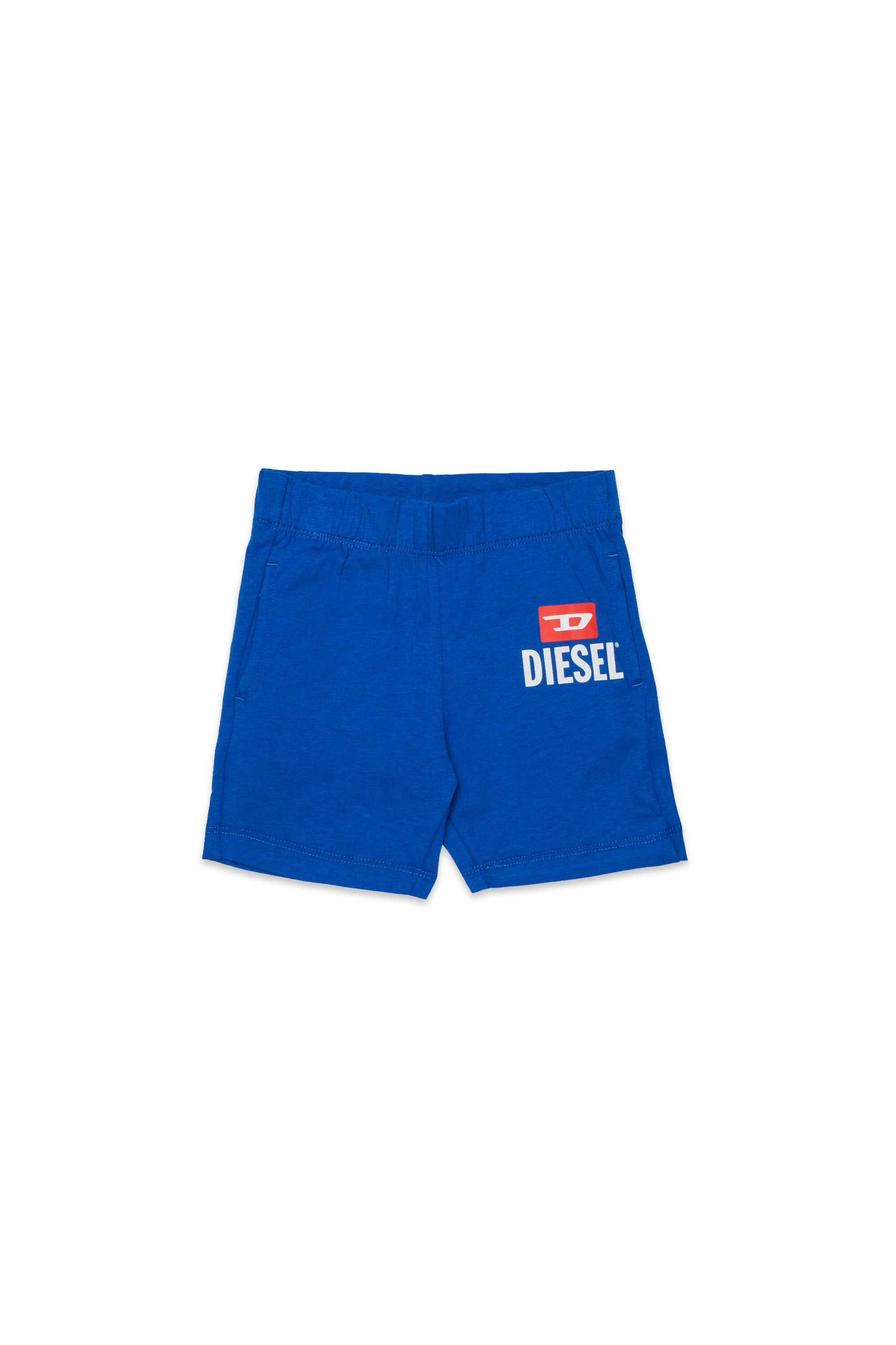 Fleece shorts with logo