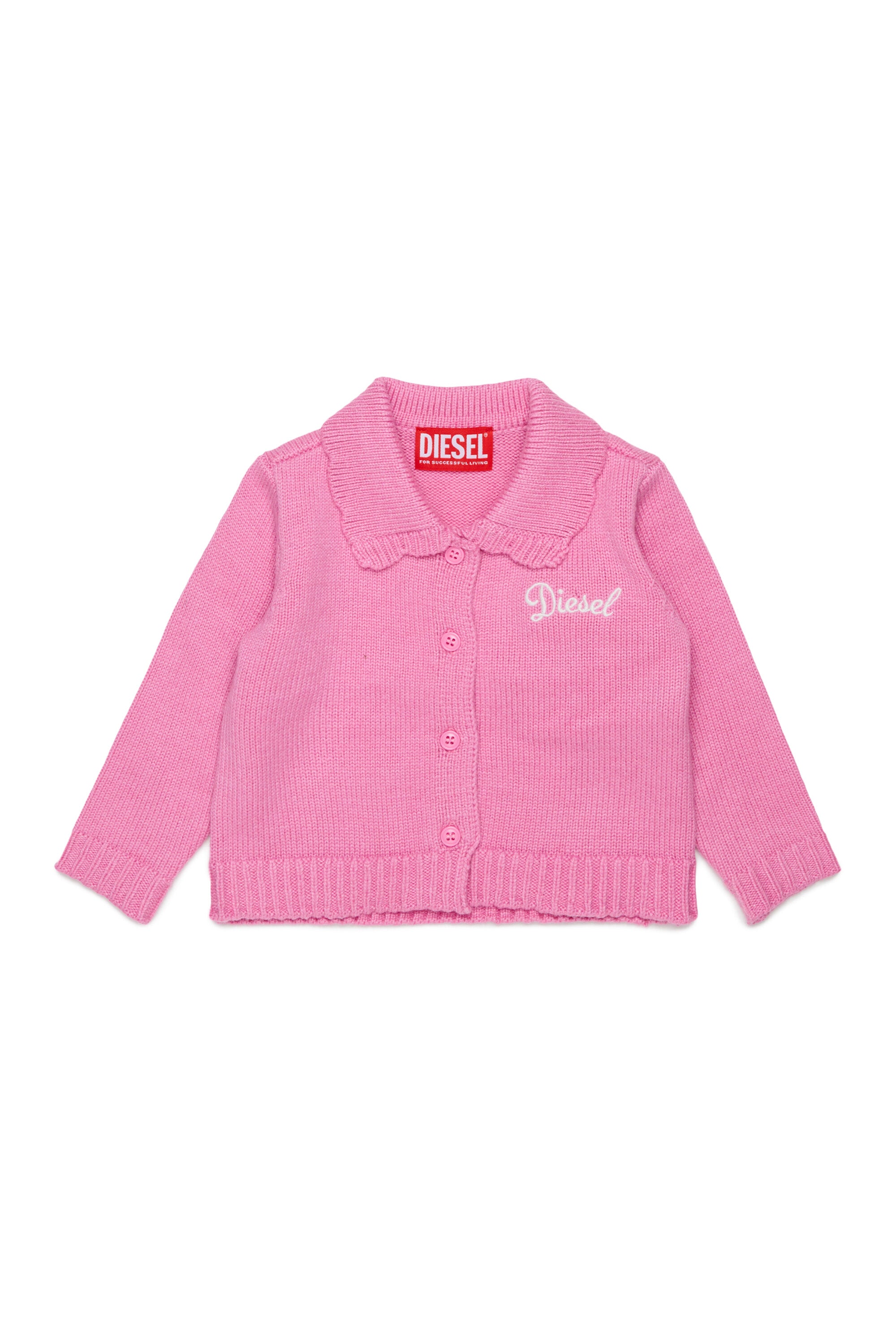 Knitted cardigan with logo