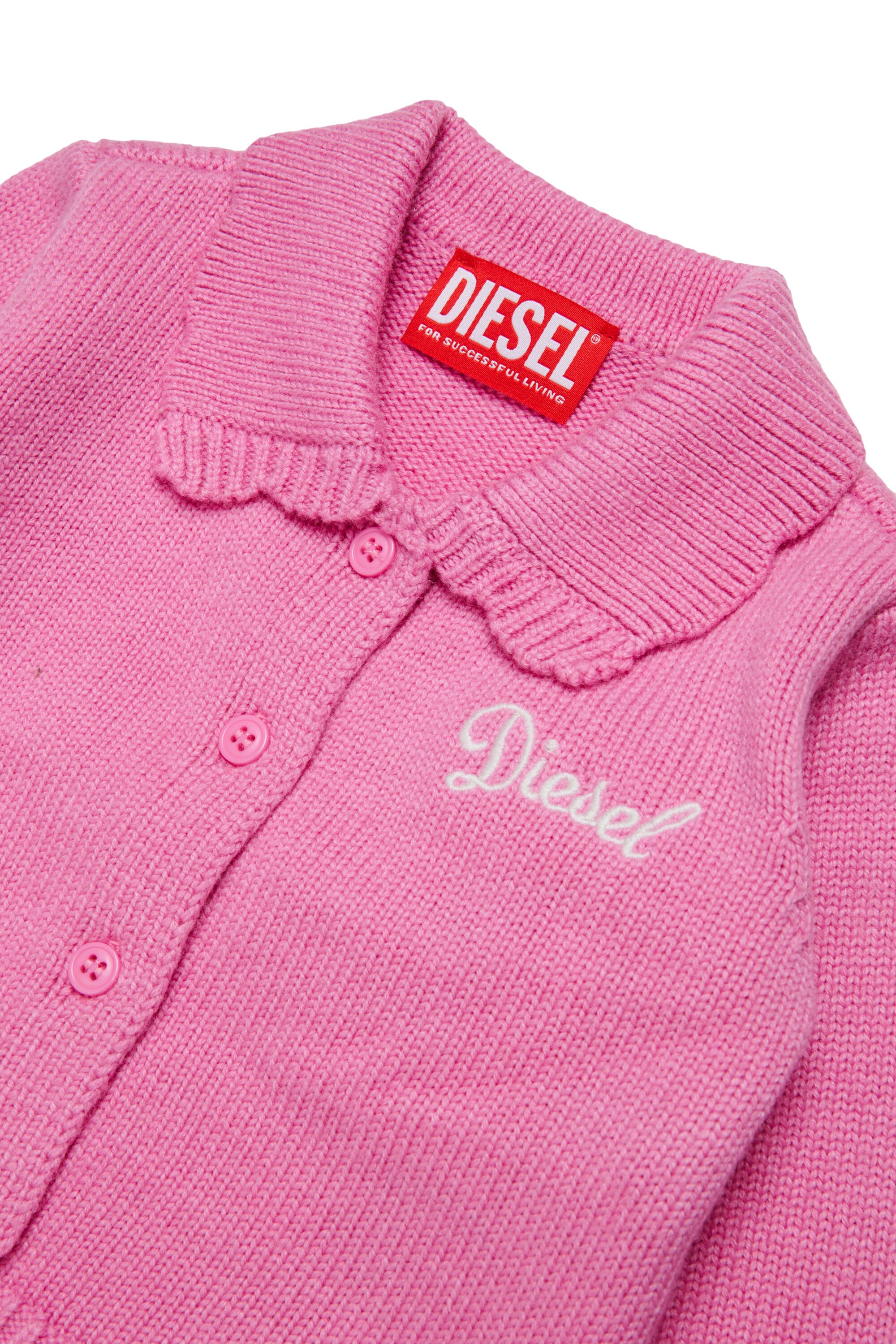 Knitted cardigan with logo