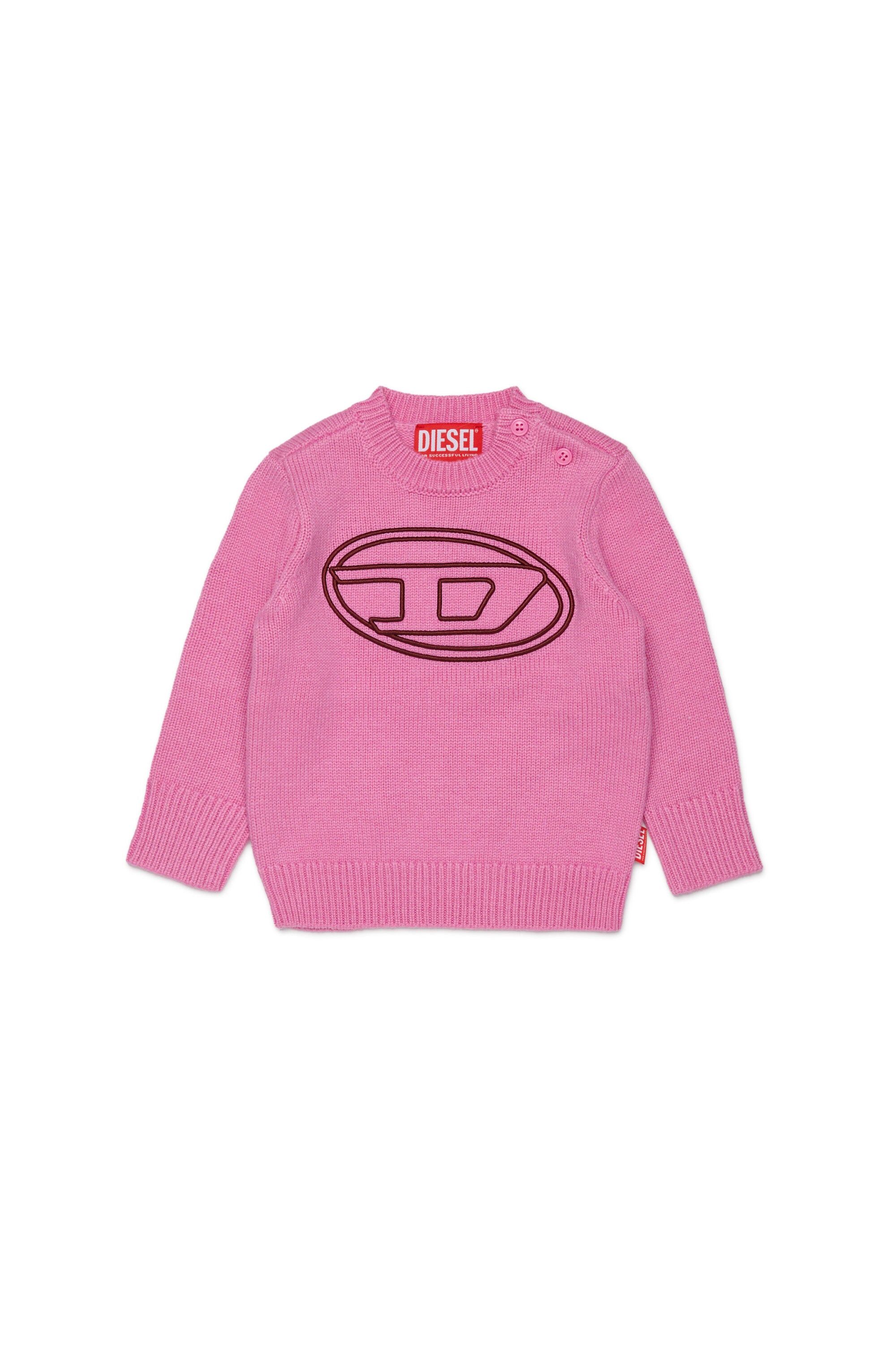 Crew-neck pullover with logo