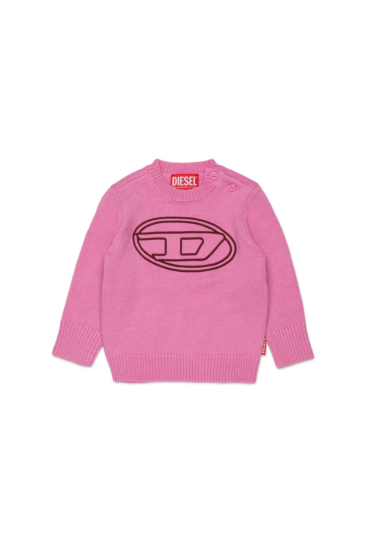 Crew-neck pullover with logo