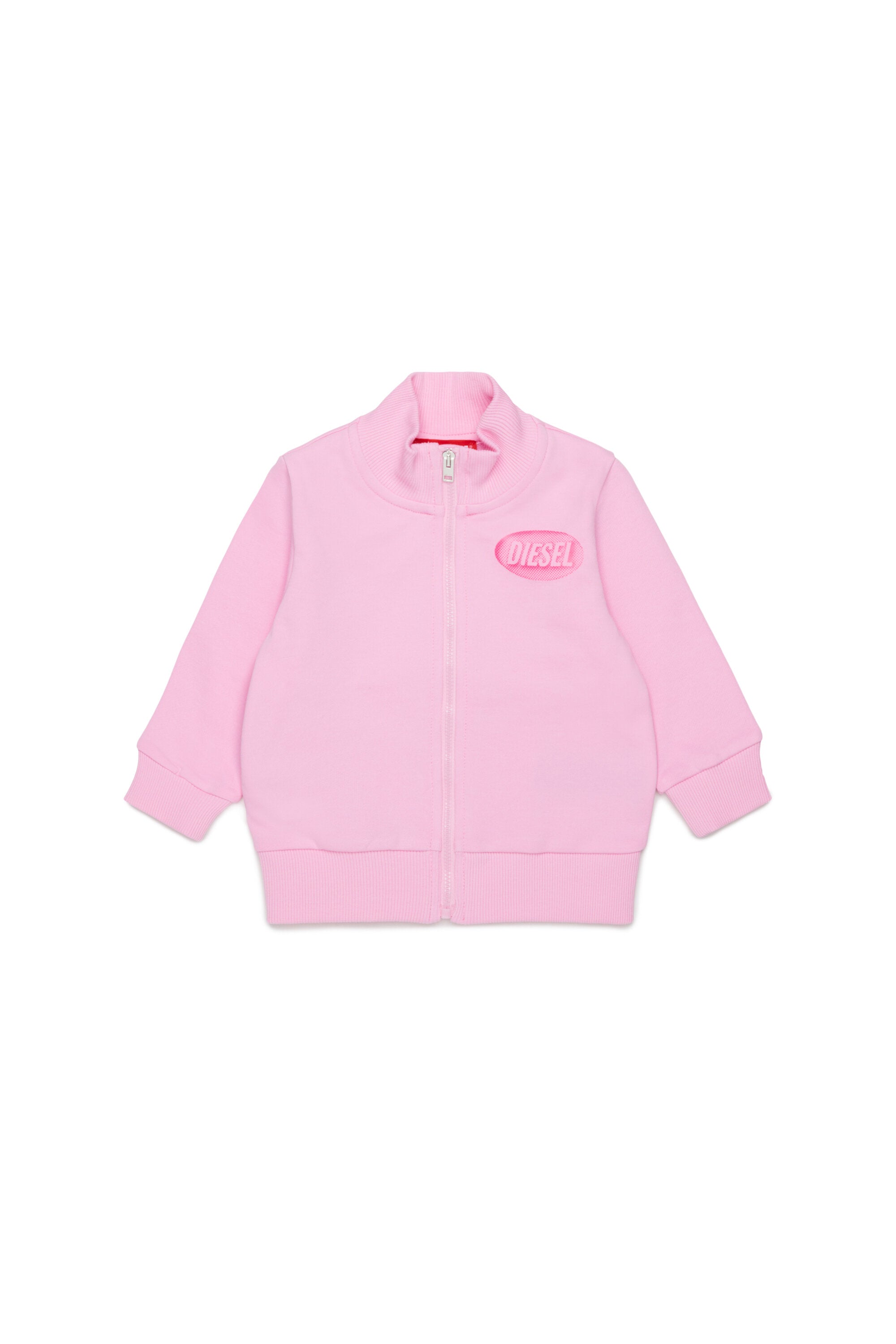Zip-up sweatshirt with logo