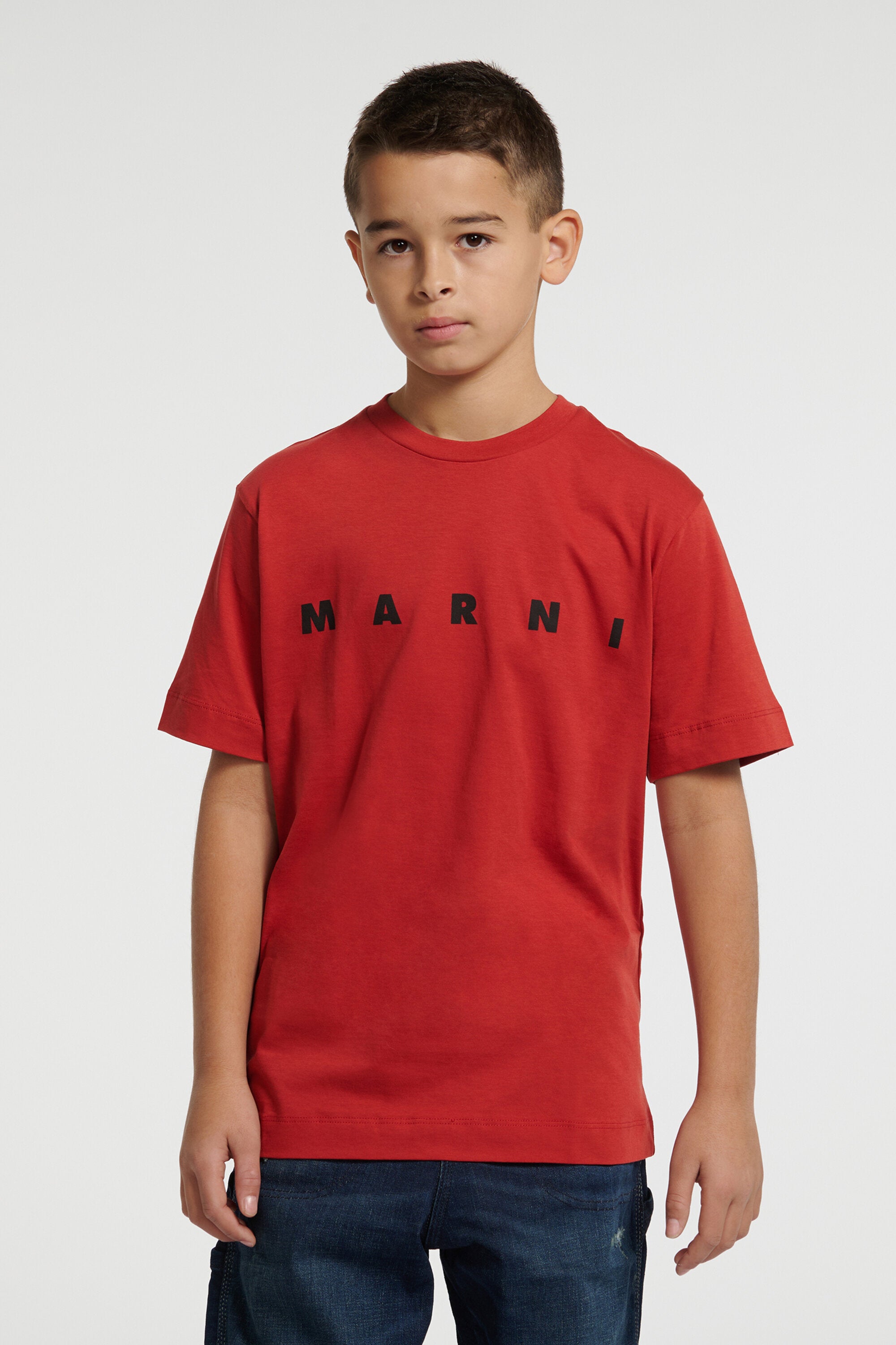 ロゴ入りジャージTシャツ