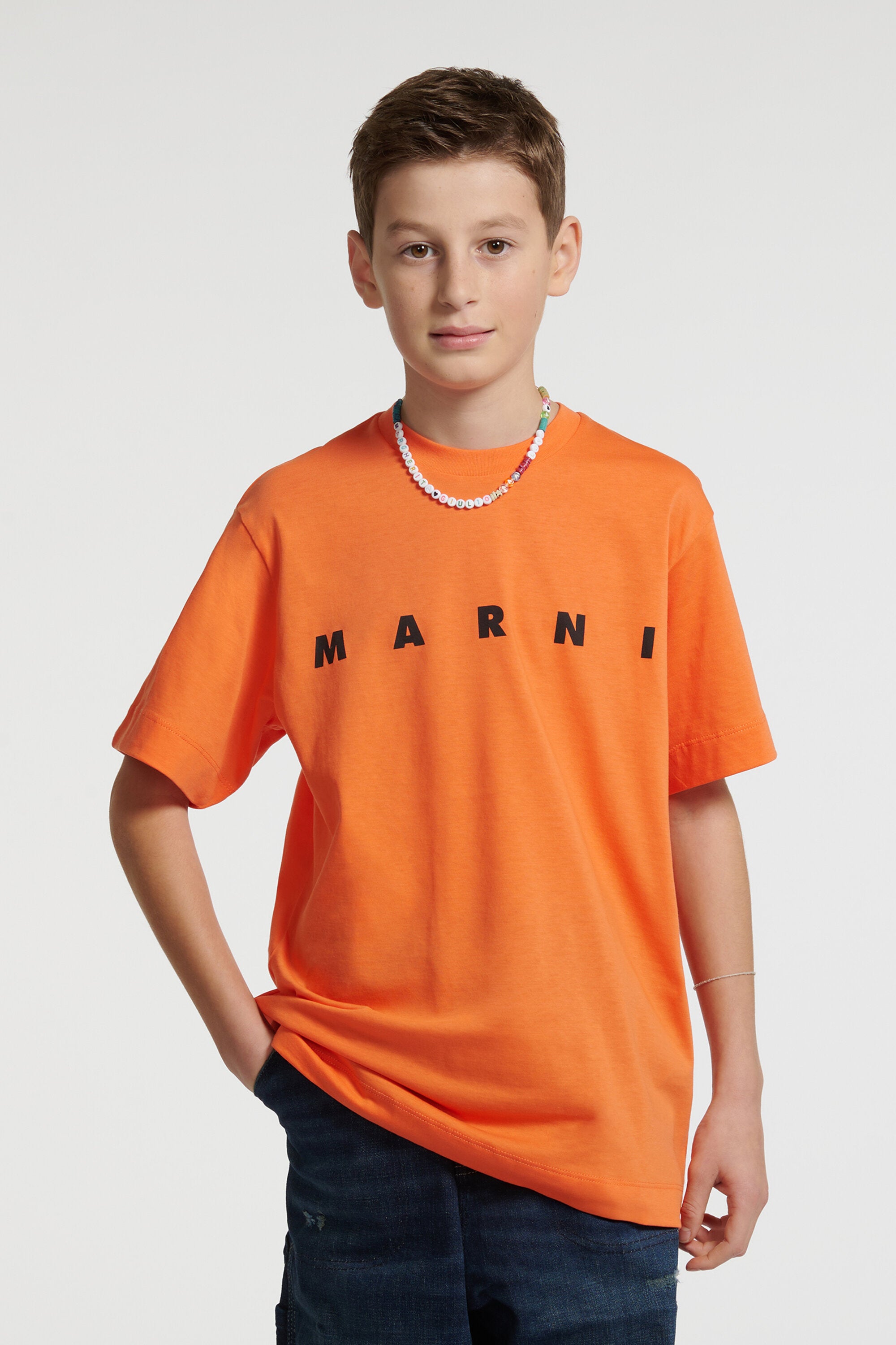 ロゴ入りジャージTシャツ