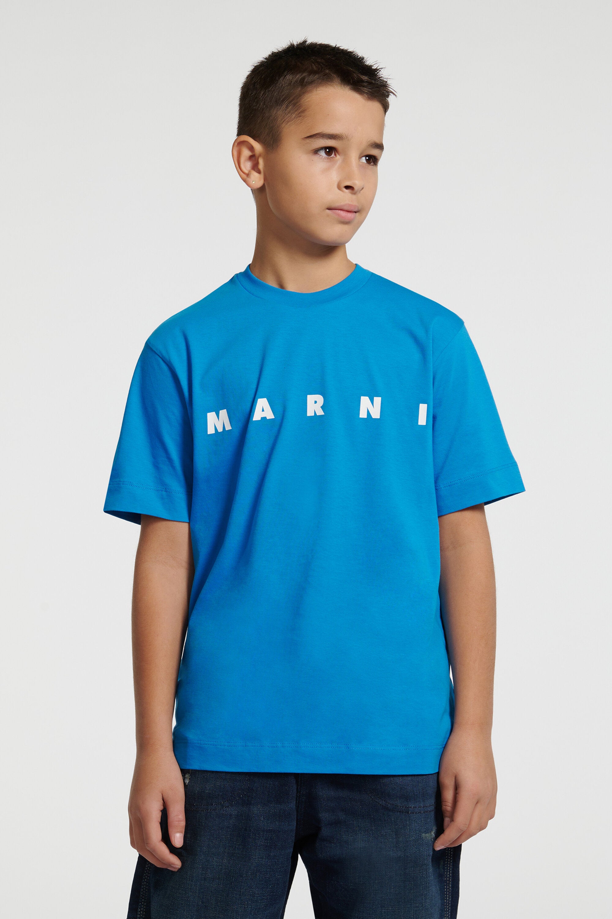 ロゴ入りジャージTシャツ