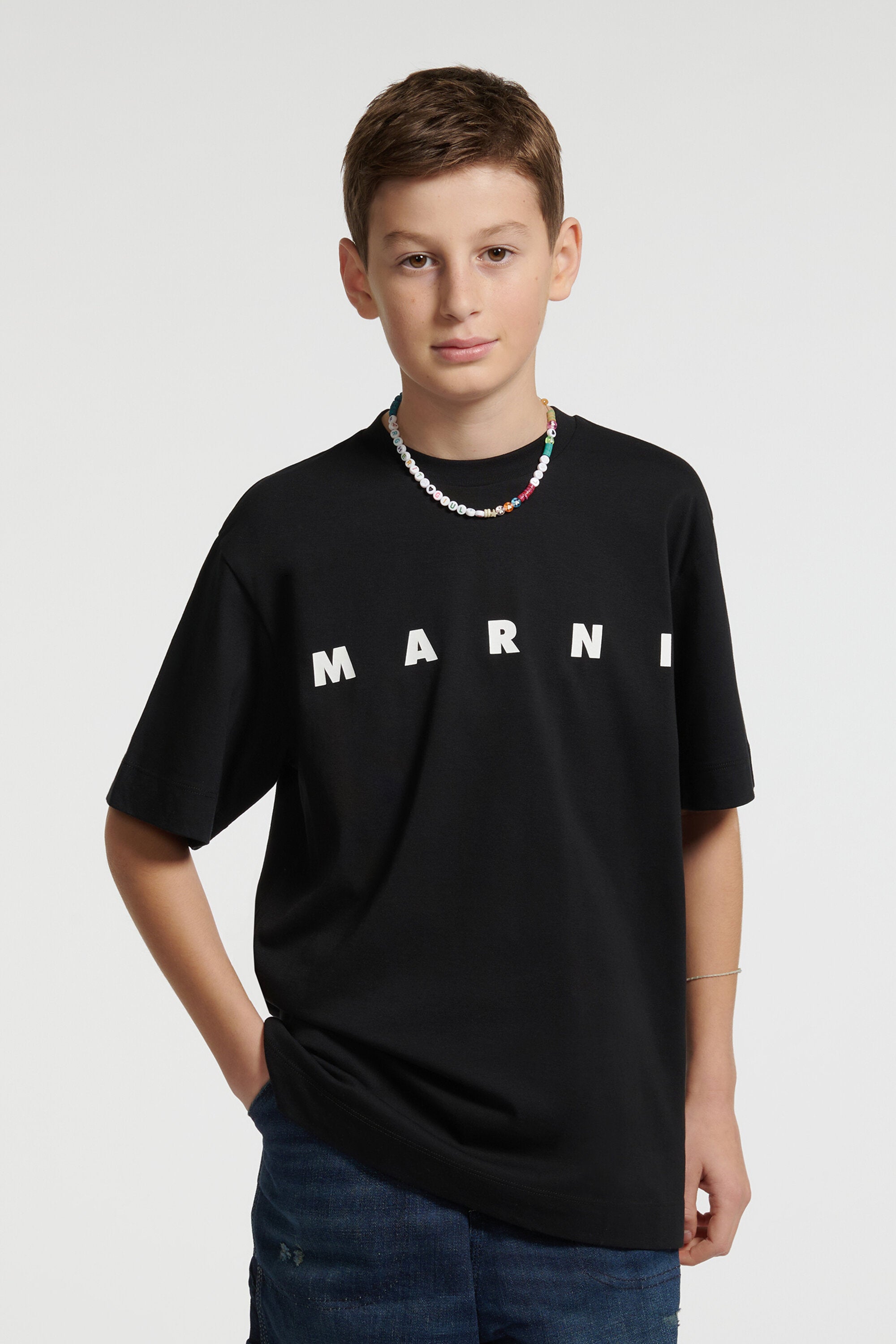 ロゴ入りジャージTシャツ