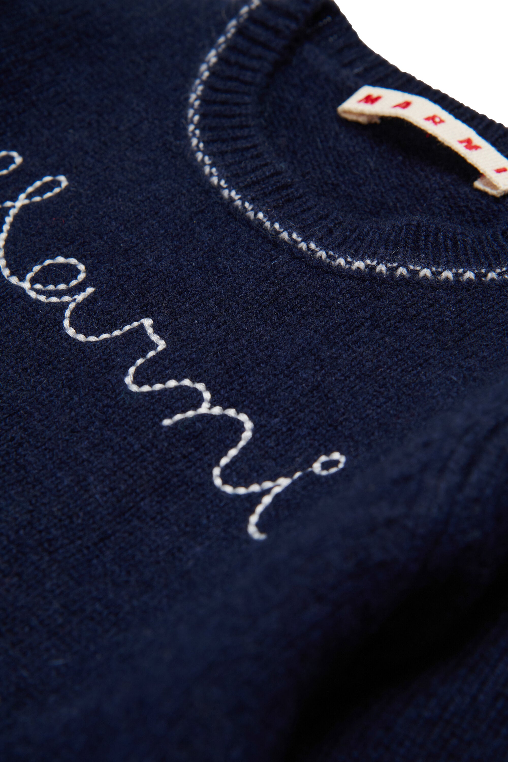 ウール・カシミヤ混クルーネックセーター