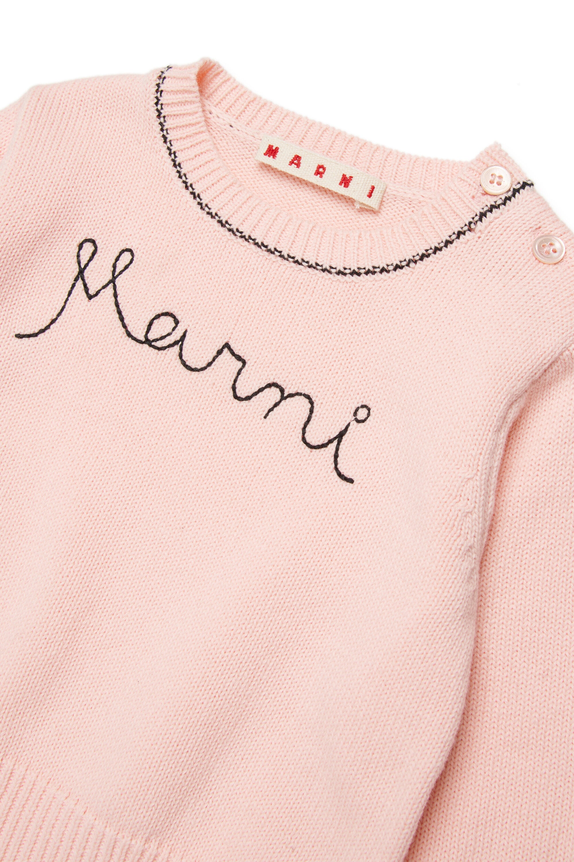 ロゴ入りクルーネックプルオーバー