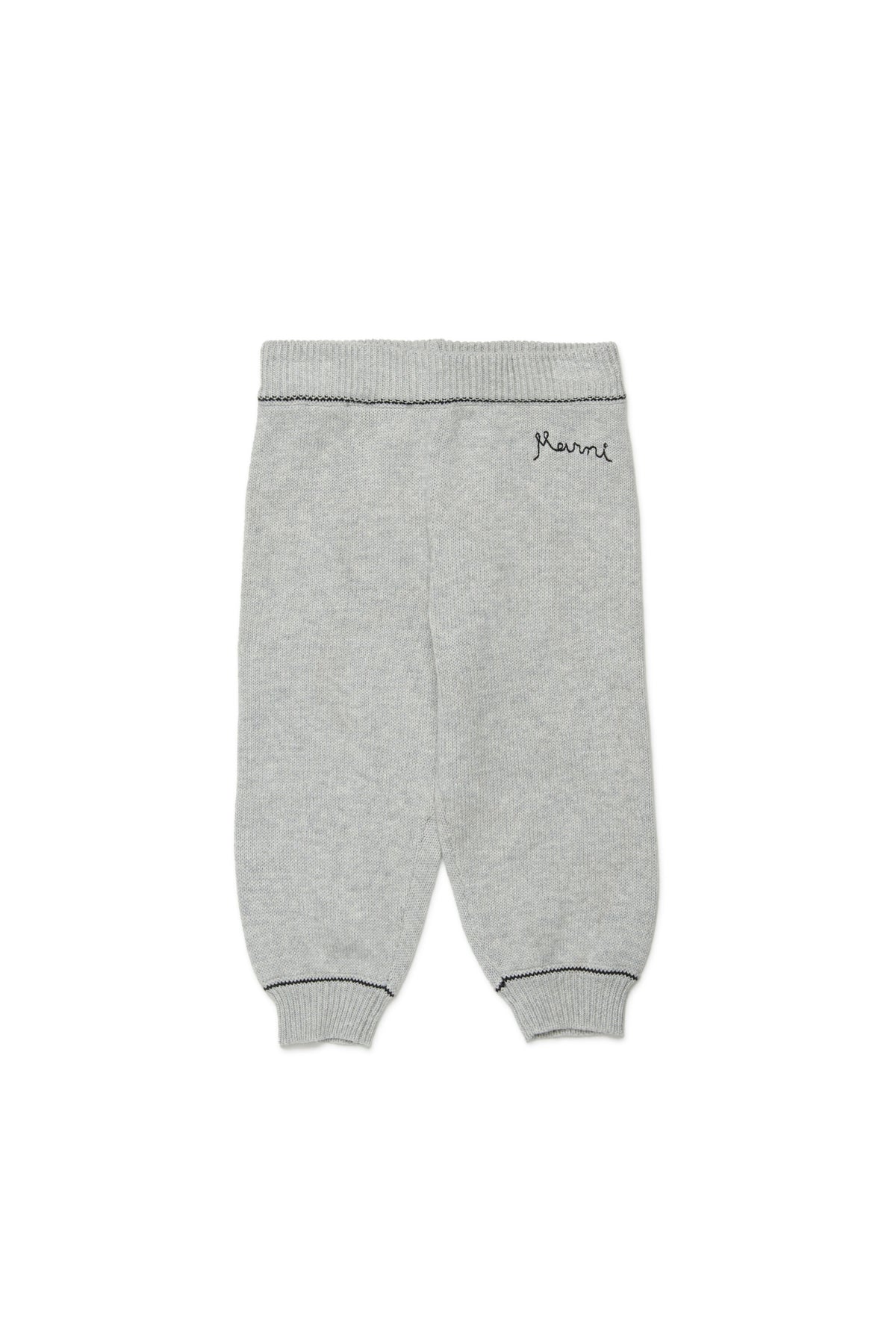 Knit pants with logo