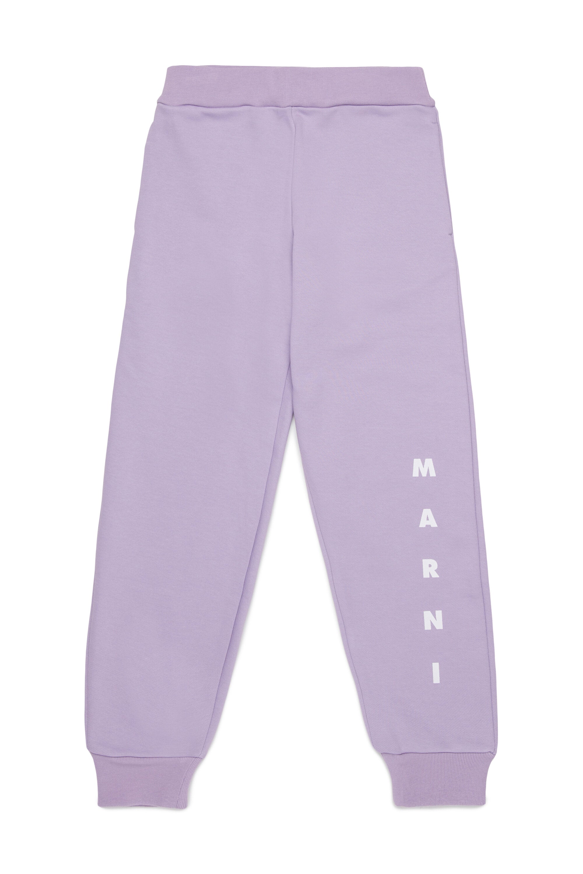 Fleece jogger pants with logo