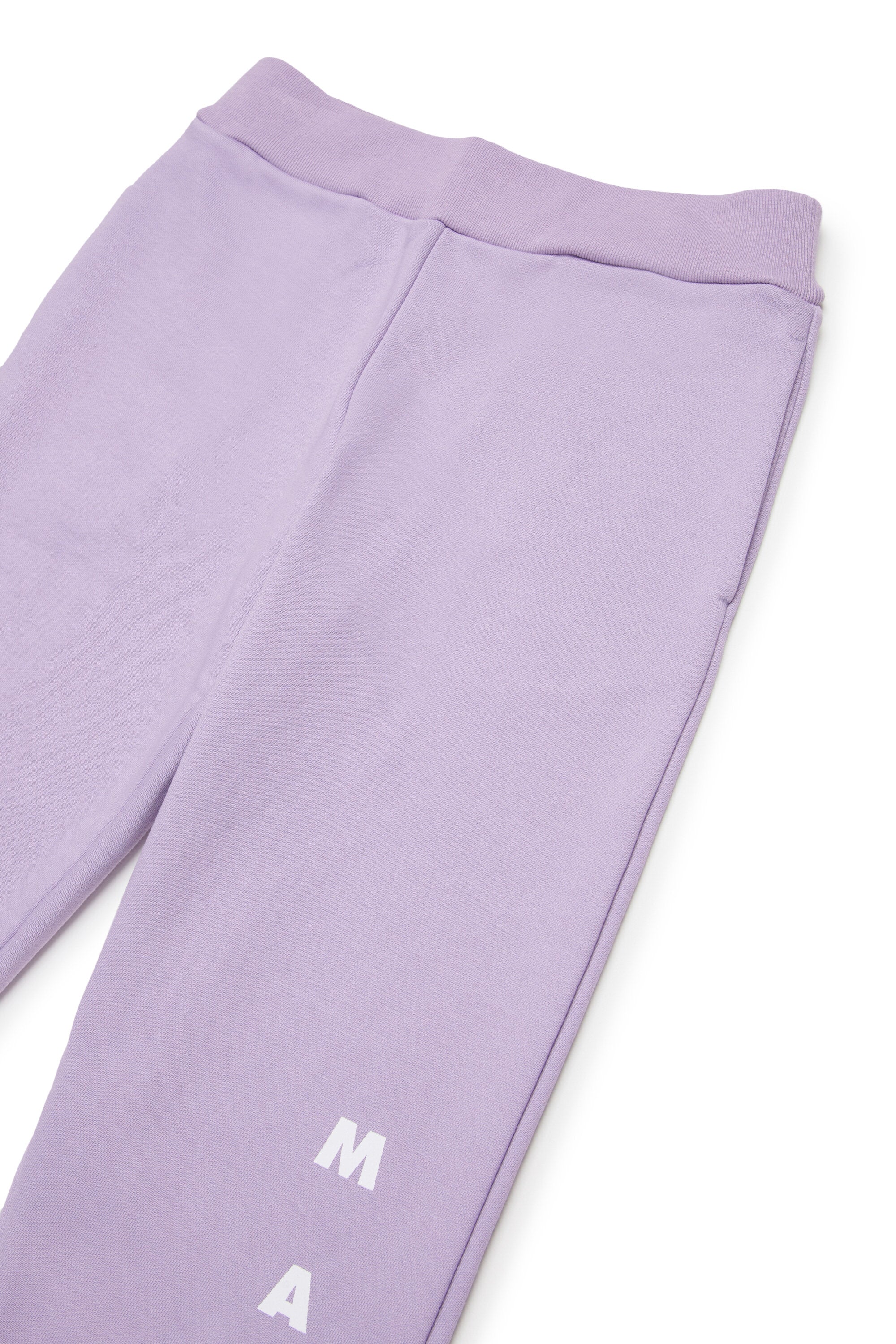 Fleece jogger pants with logo