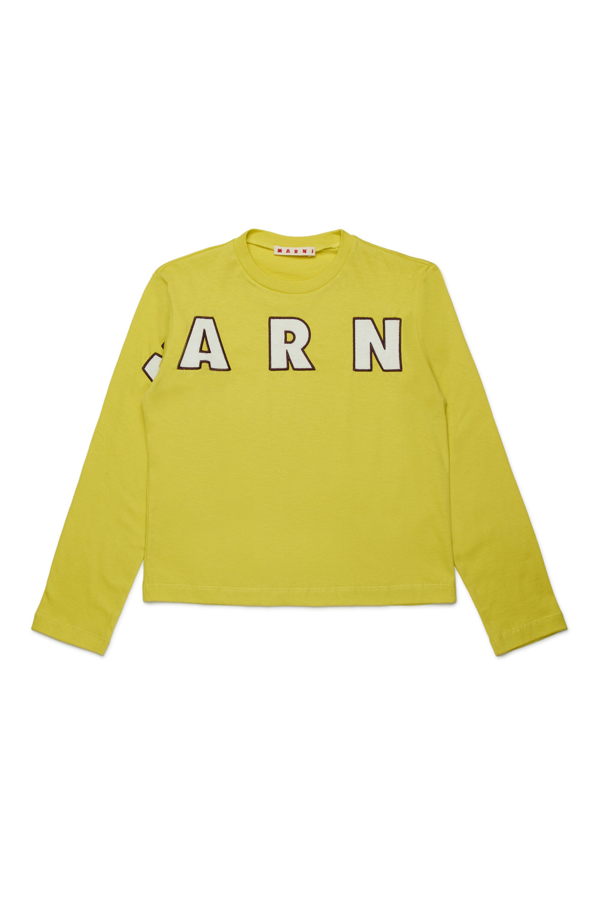 ロゴ刺繍入り長袖Tシャツ