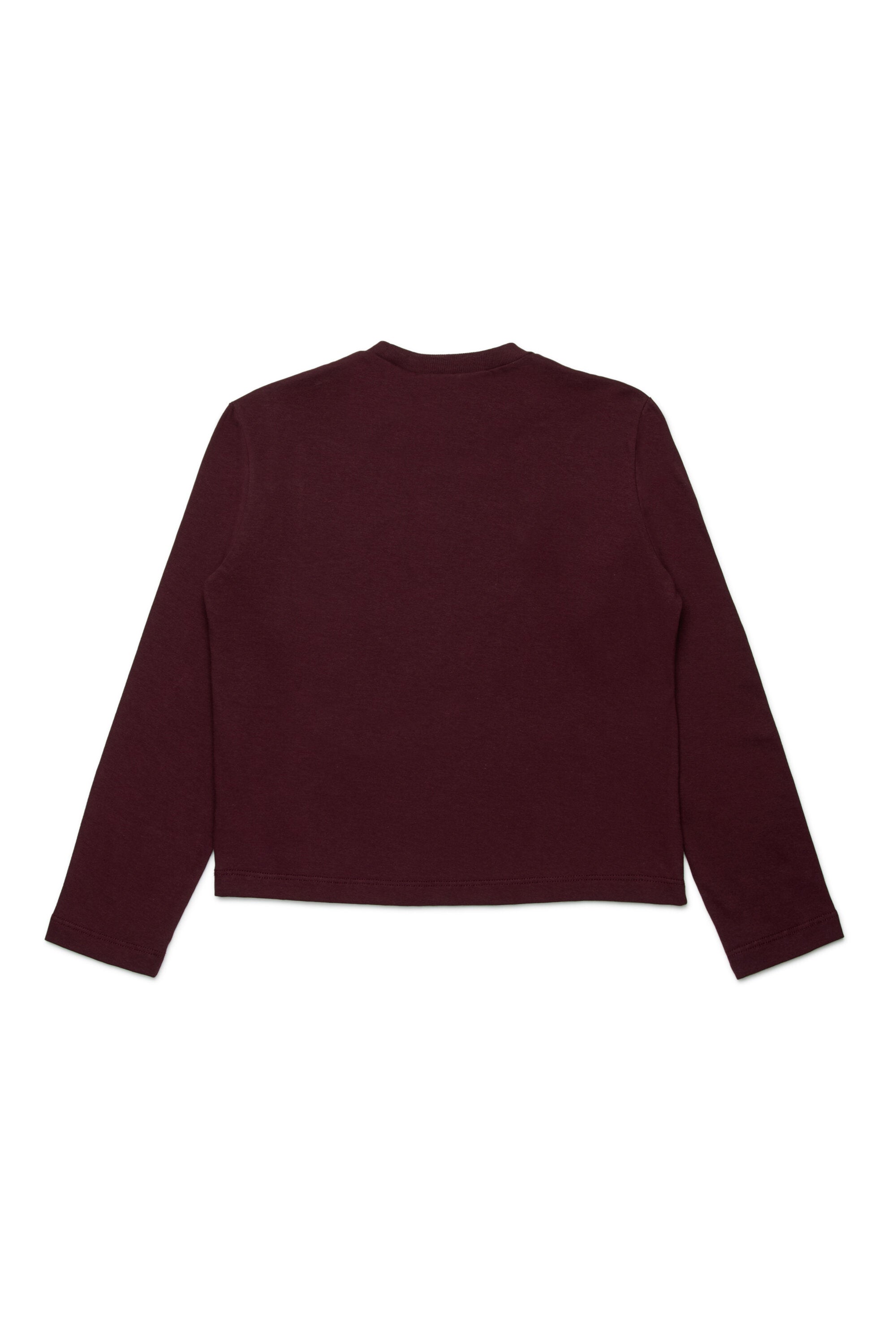 ロゴ刺繍入り長袖Tシャツ