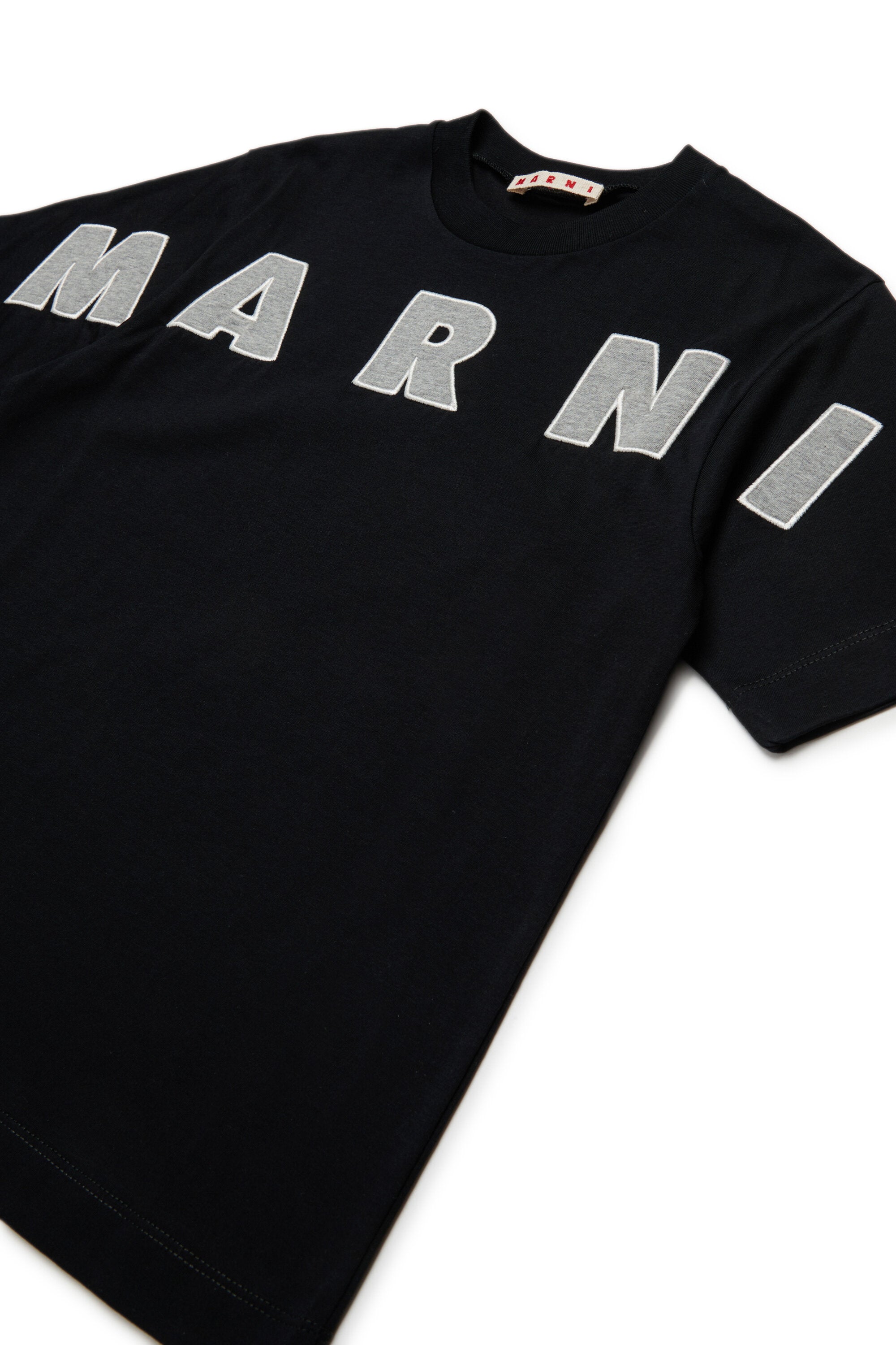 T-shirt with embroidered logo