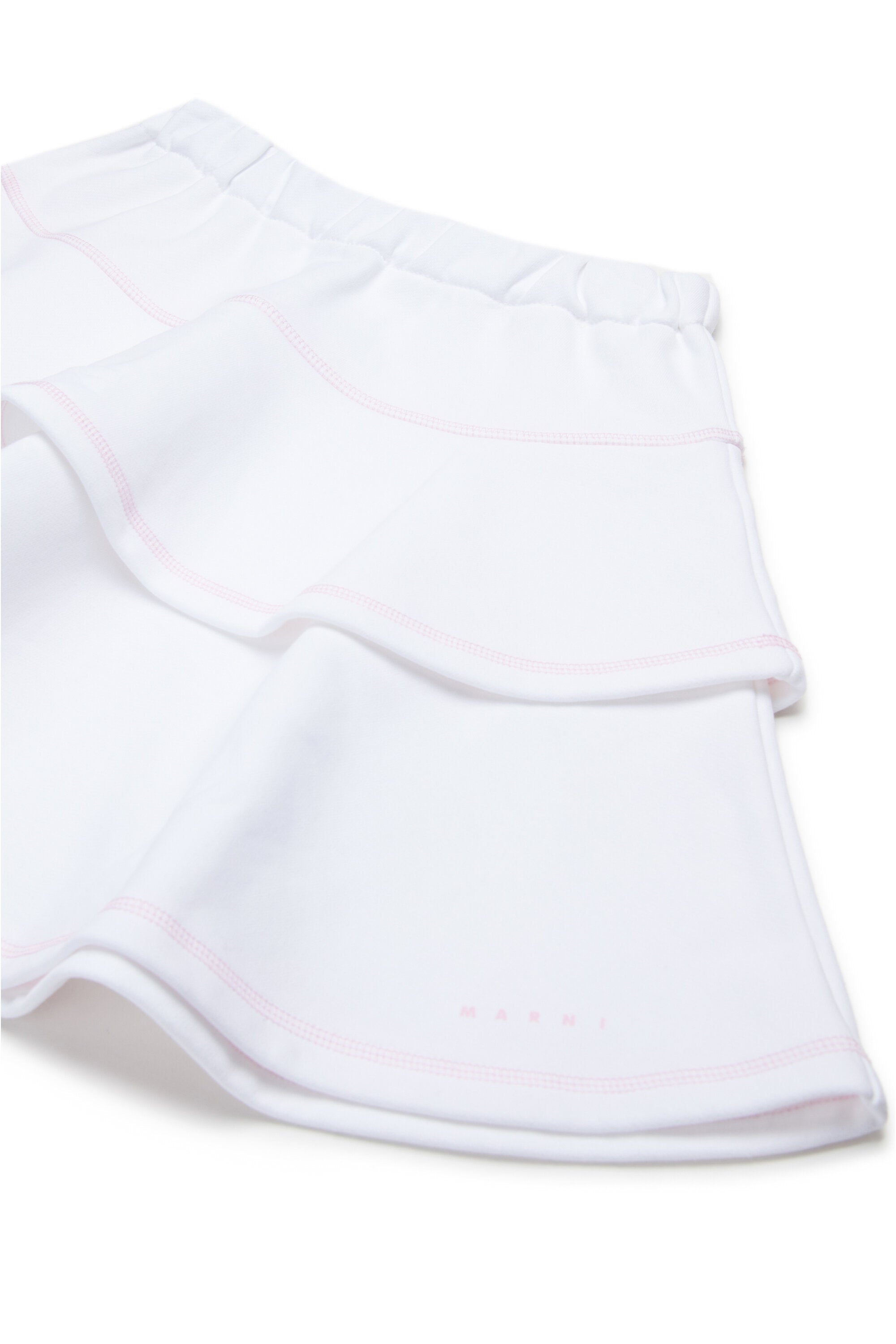 ダブルフリル付きフリーススカート