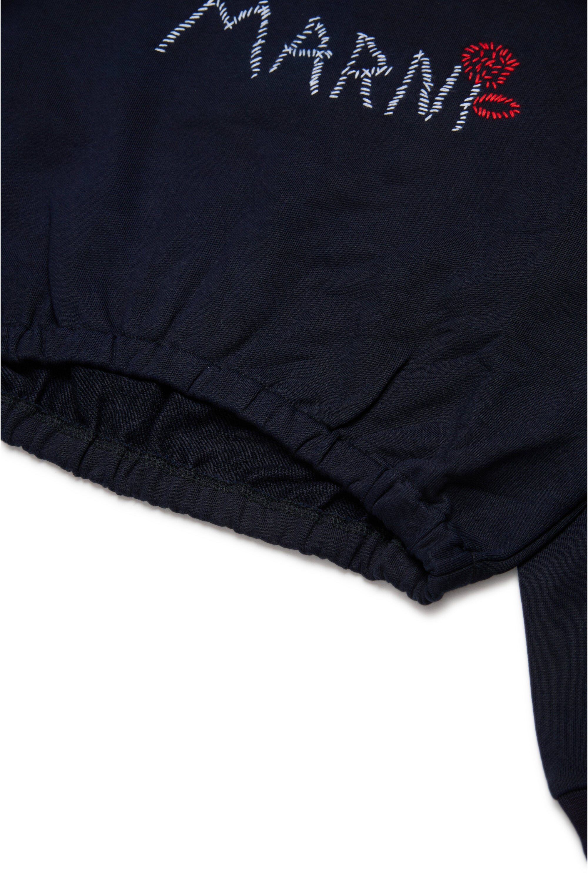 Marni Flower ブランドクルーネッククロップドスウェットシャツ