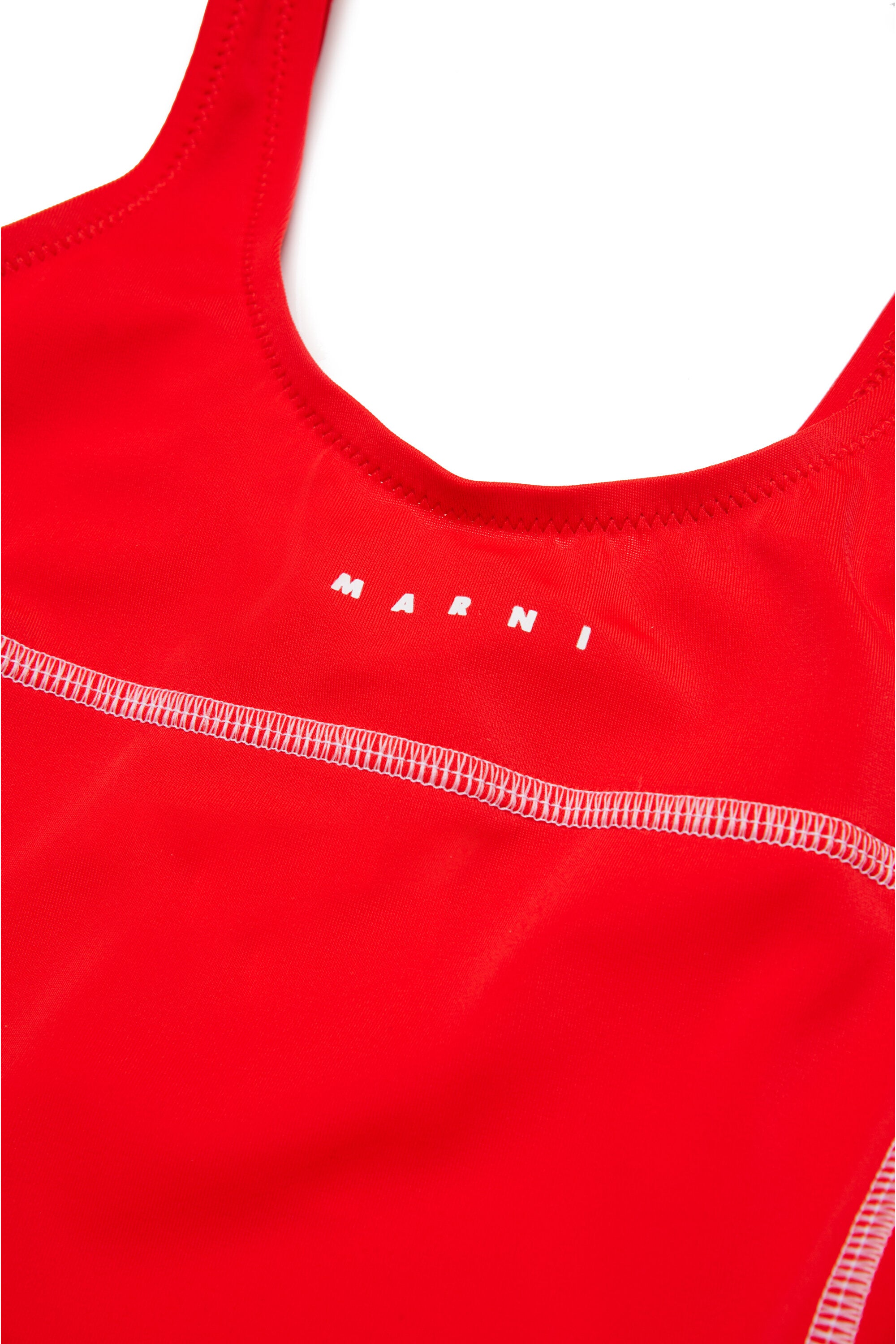 インスティテューショナル ロゴ入りワンピース水着