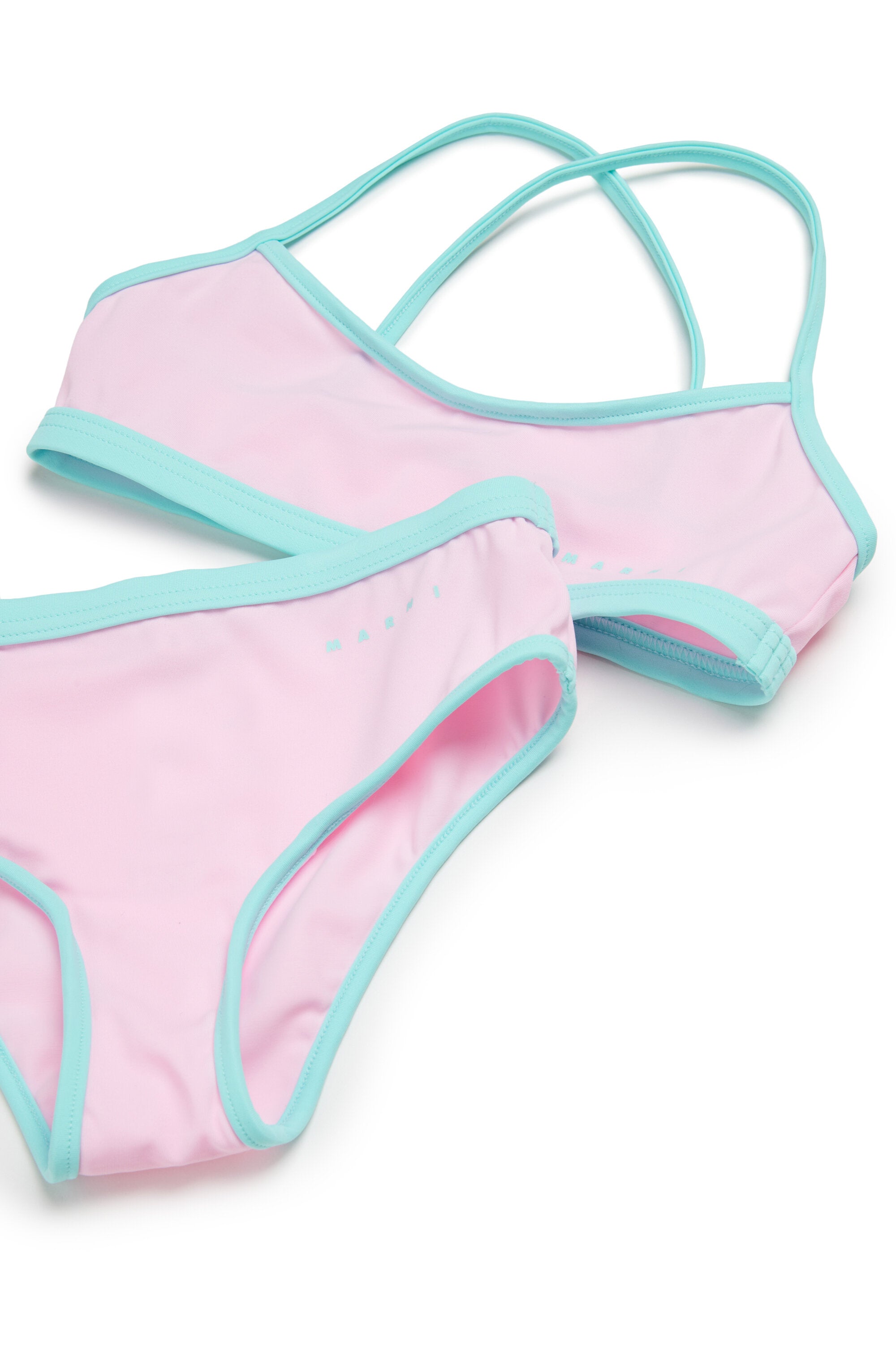 クロスオーバーショルダーストラップビキニ水着