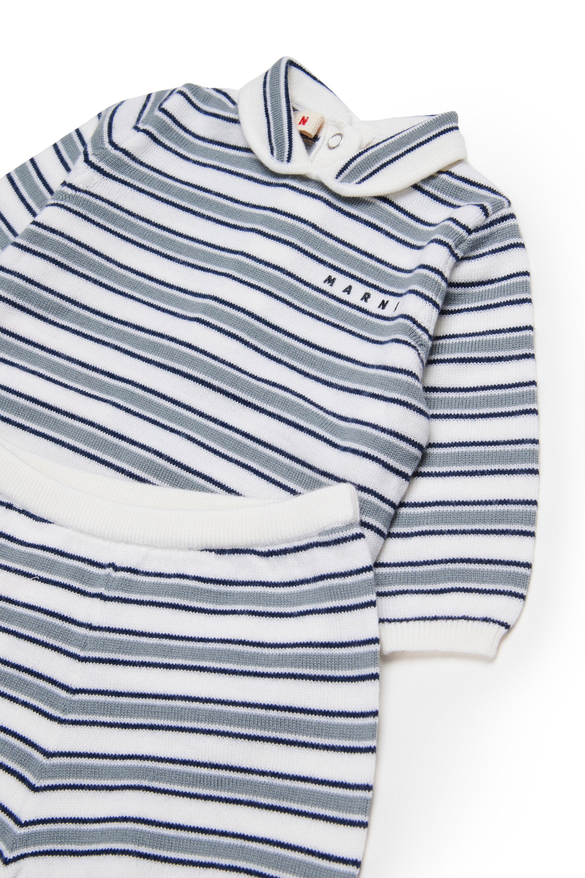 オールオーバー・ストライプ・ウール・トラックスーツ・セット