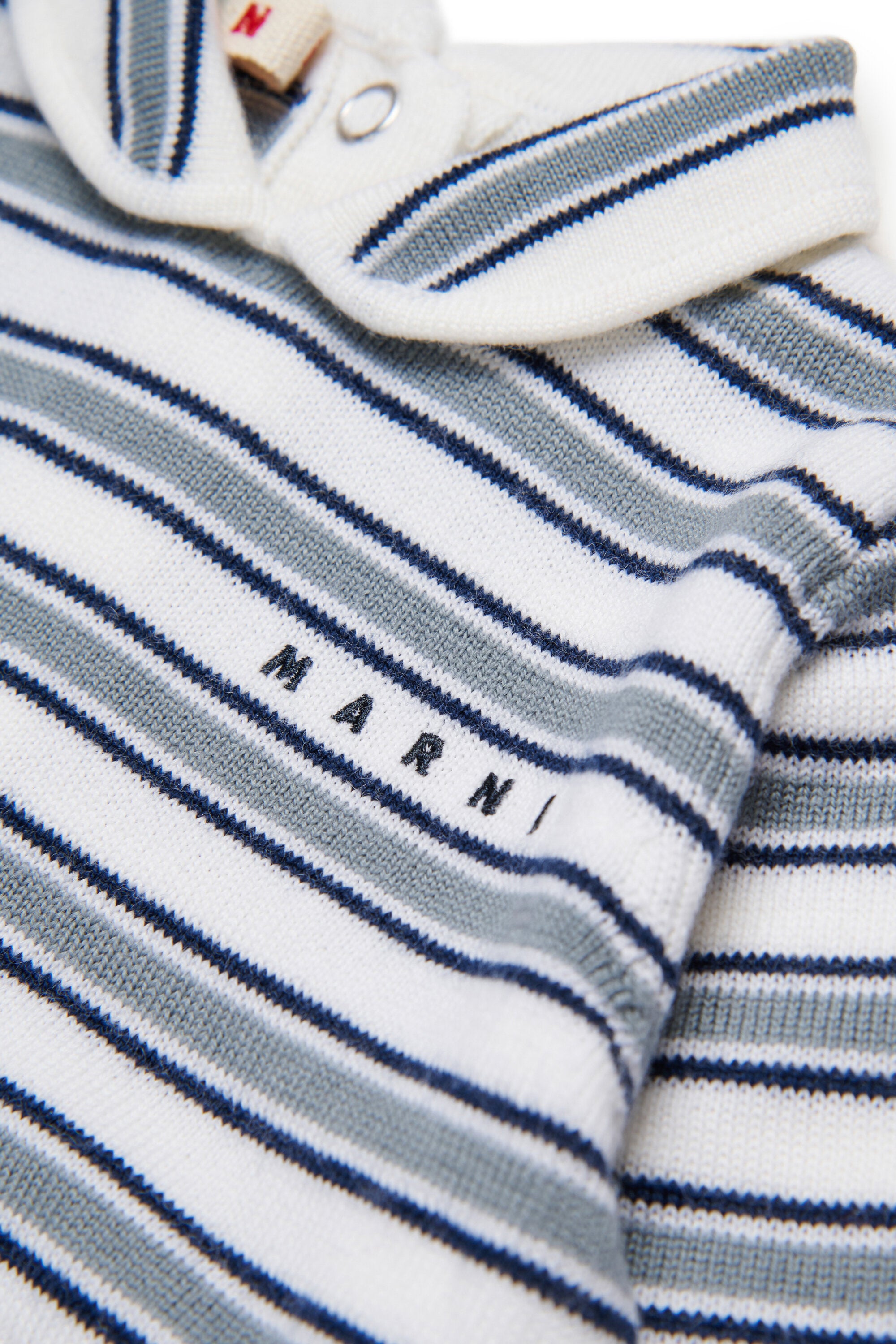 Allover striped wool tracksuit set