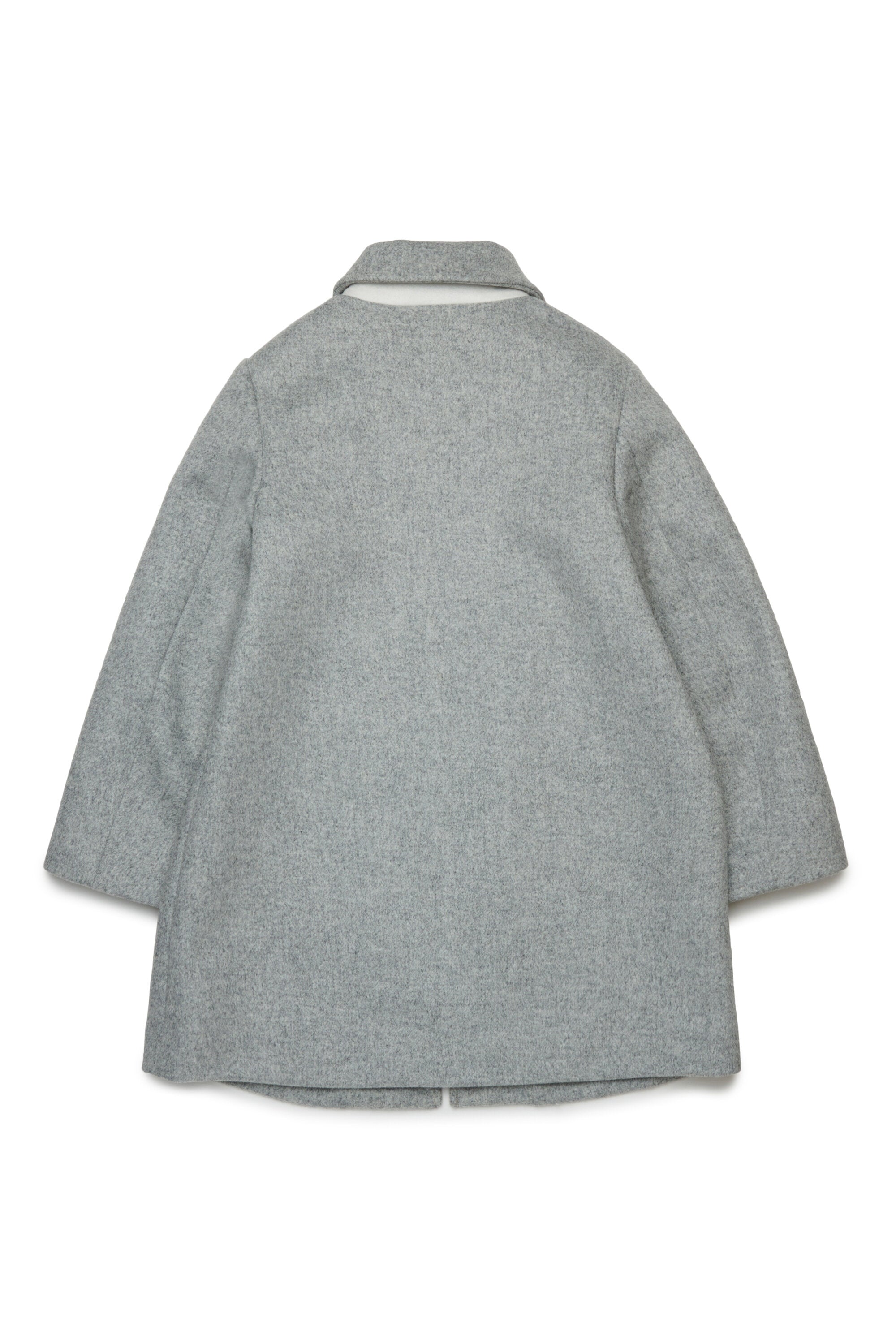 ロゴ入り布製ロングコート