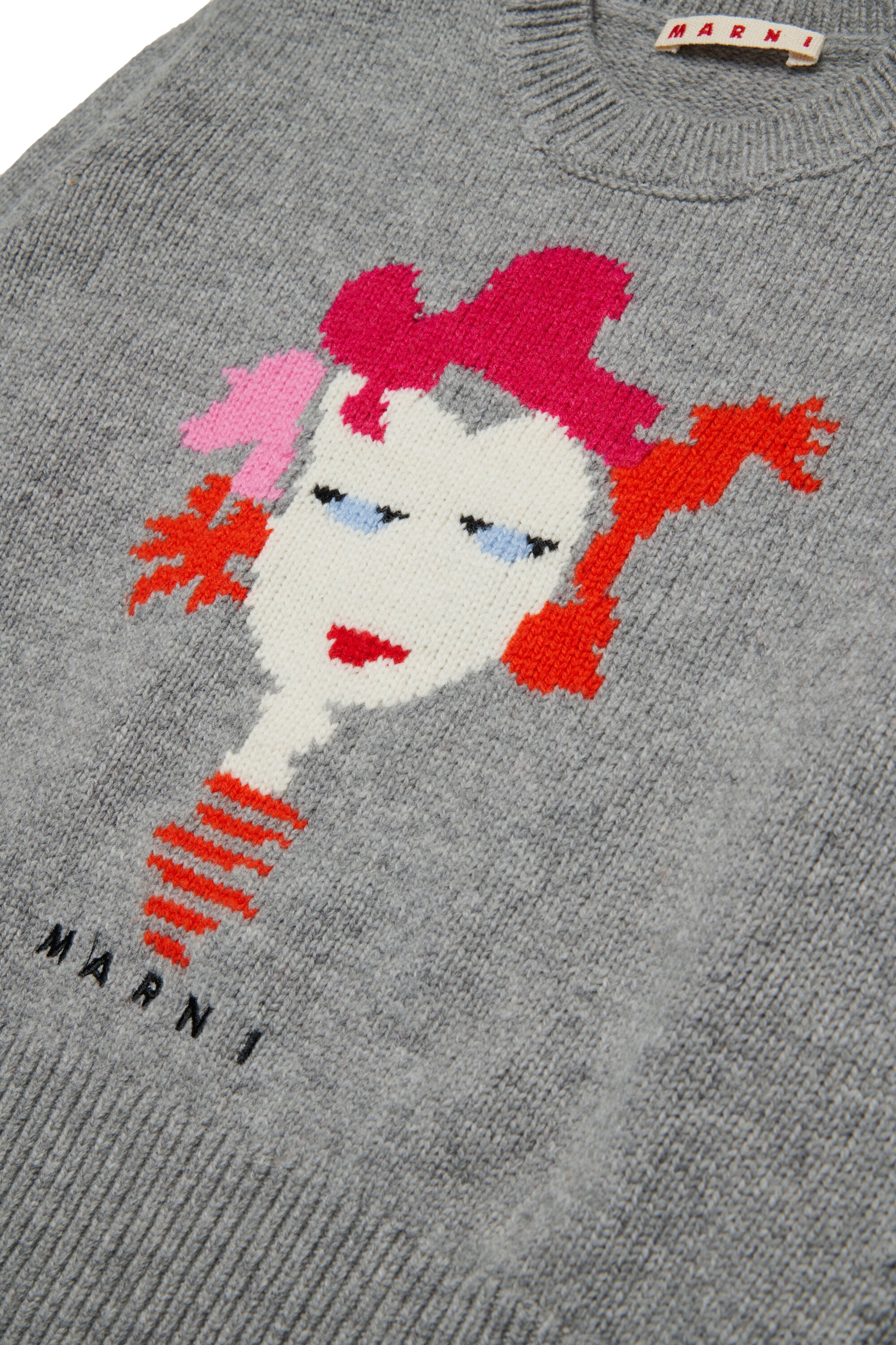 Marni Flowerー・グラフィック・ウール混プルオーバー