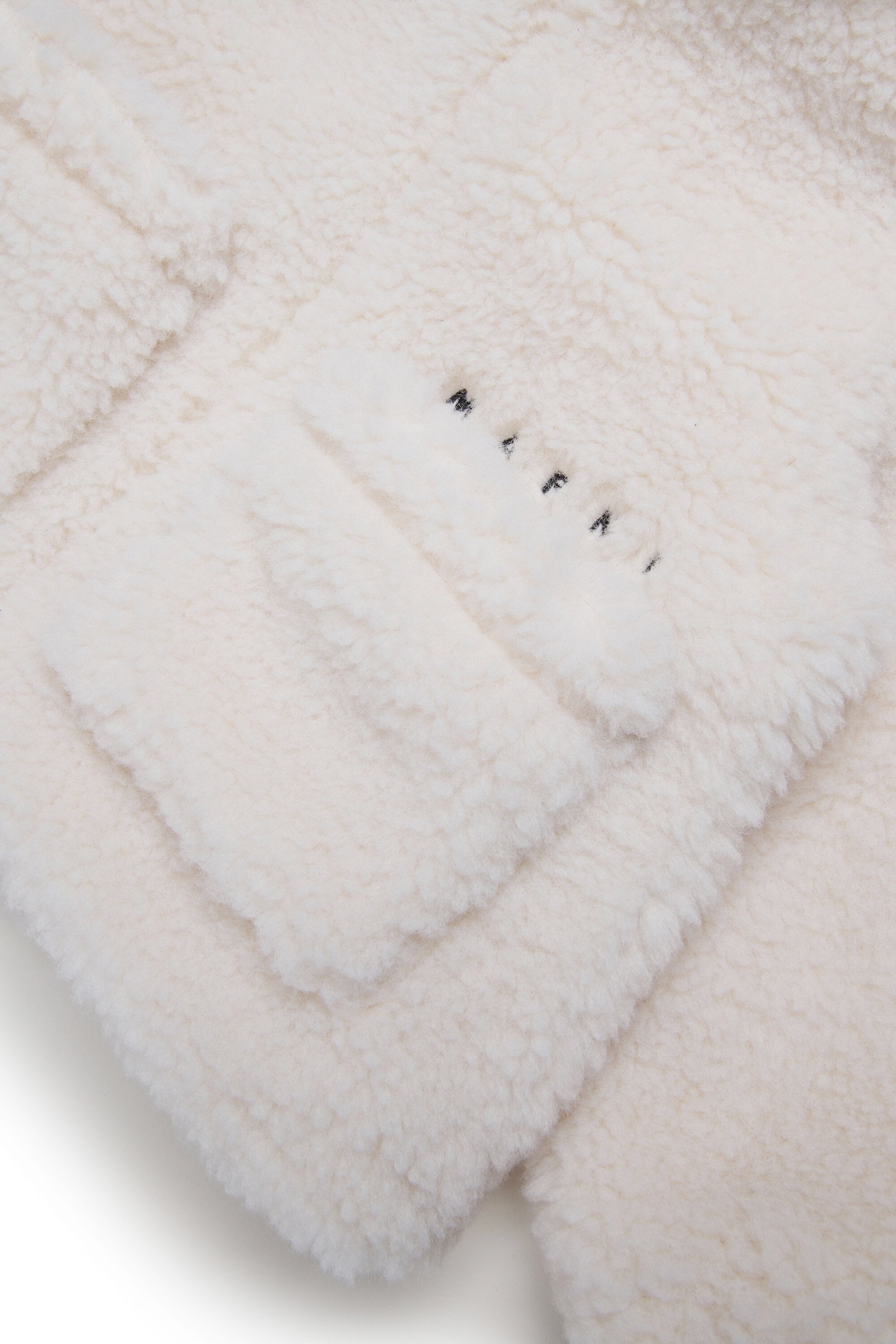 ロゴ入りフード付きテディ・ジャケット